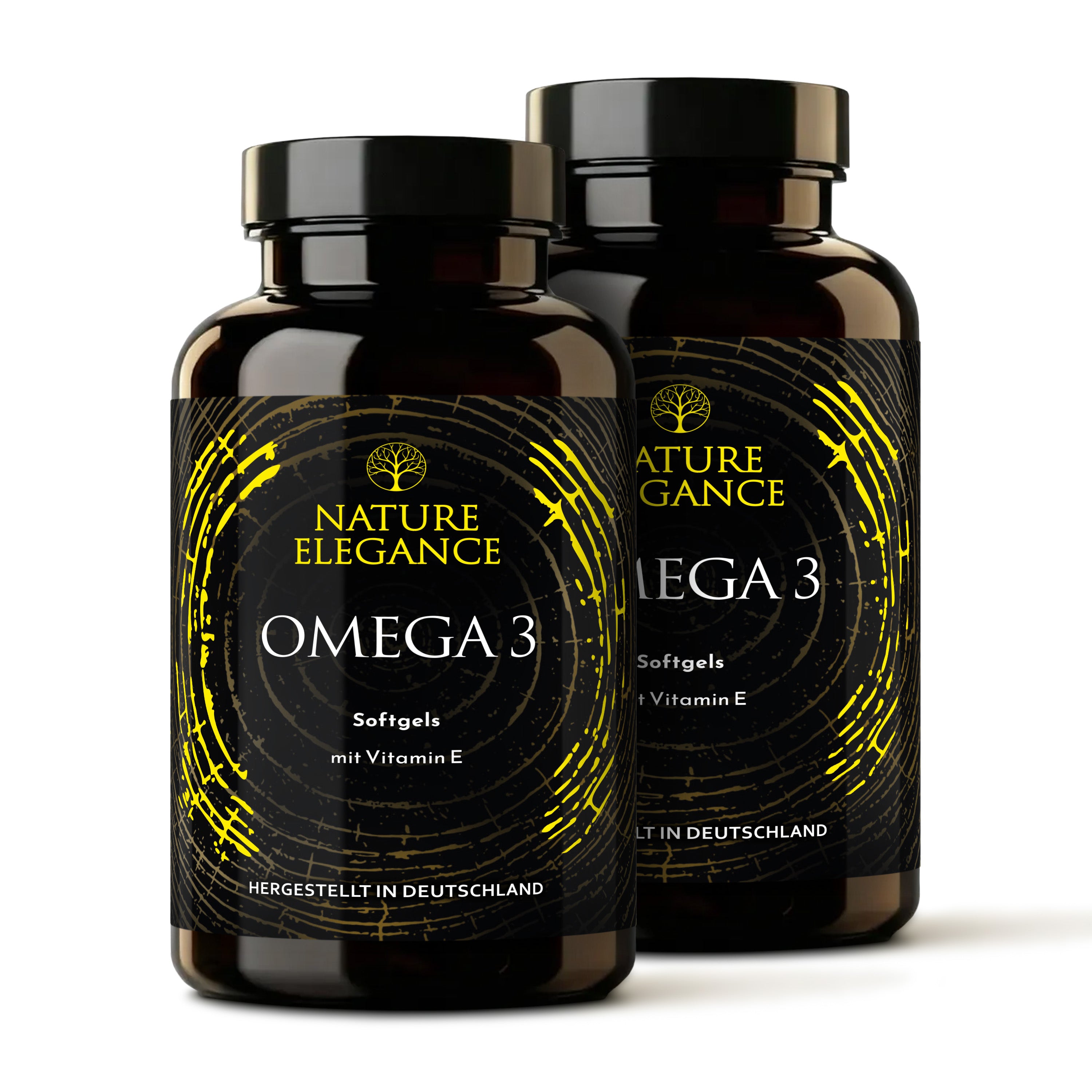 Nature Elegance - Omega 3 - Hoher Anteil an Vitamin E, DHA & EPA (2er Pack) - 2er Pack - Nahrungsergänzungsmittel von NEOLYMP | Fitnessequipment und Sportartikel
