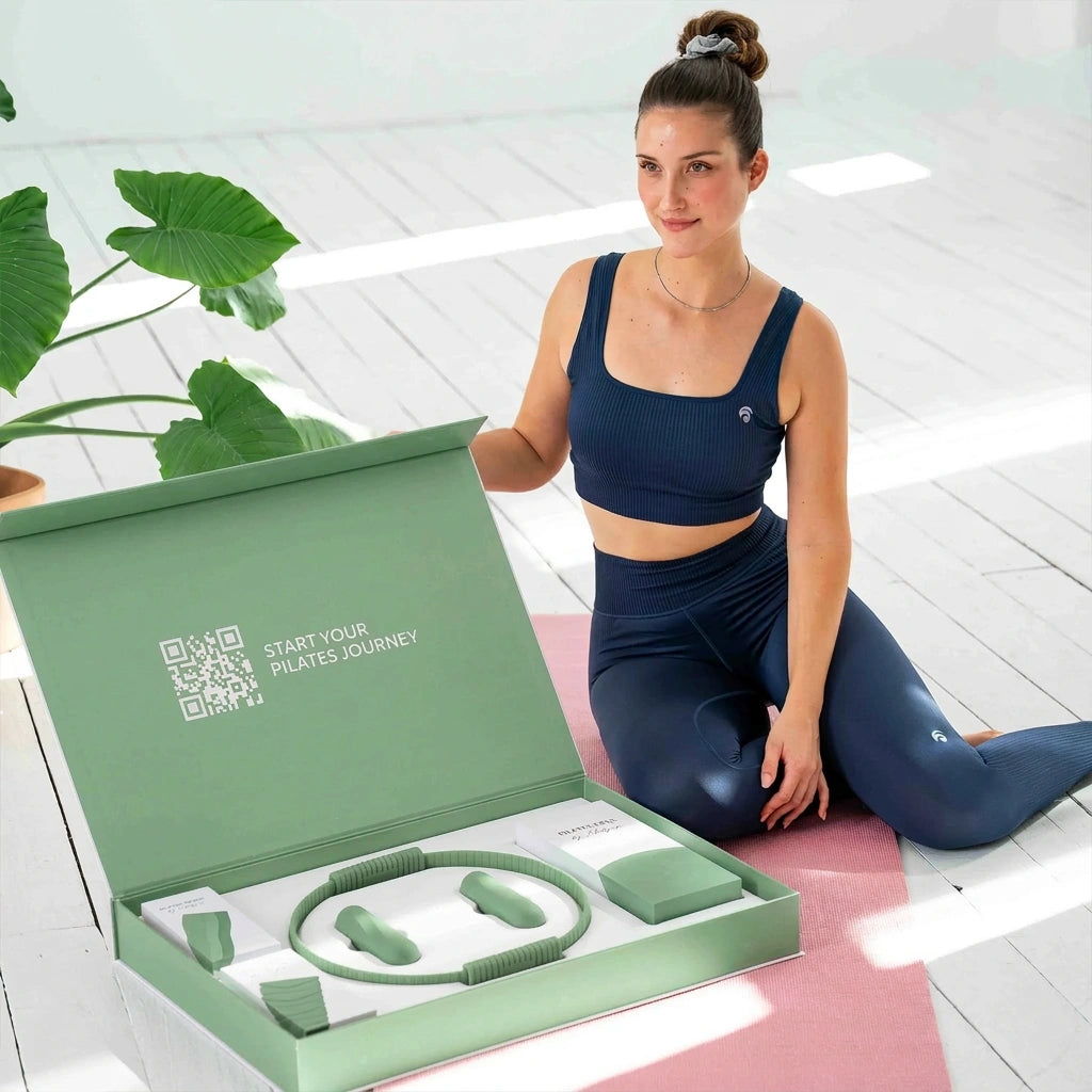 Pilates Komplett-Set Premium - mit Geschenkbox - Matcha BASIC Set - Sportgerät von NEOLYMP | Fitnessequipment und Sportartikel