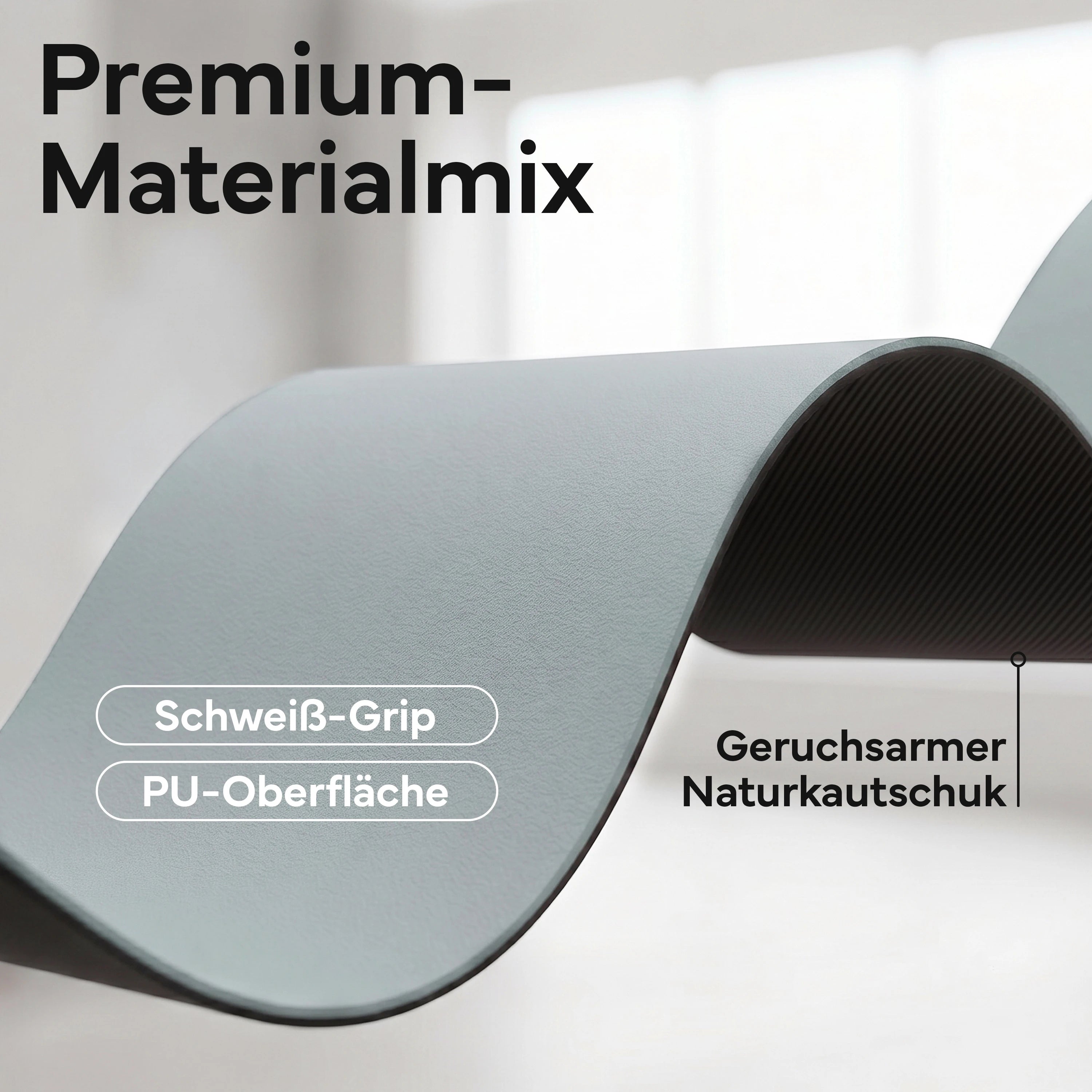 Pilates & Yoga Matte Premium - Sky Blue - Yogamatten von NEOLYMP | Fitnessequipment und Sportartikel