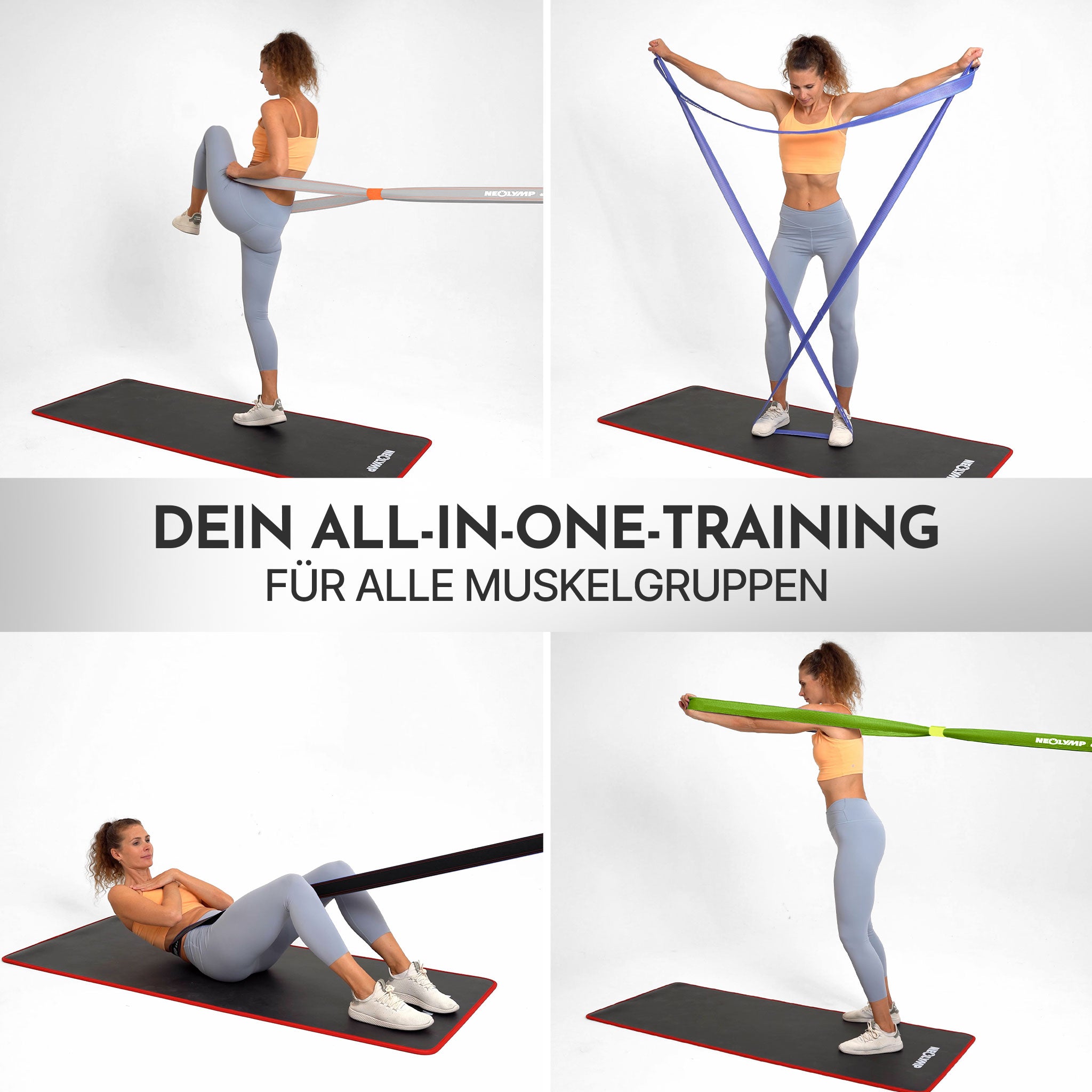 Powerband aus Stoff - mit Verstellschnalle - - Fitnessbänder von NEOLYMP | Fitnessequipment und Sportartikel