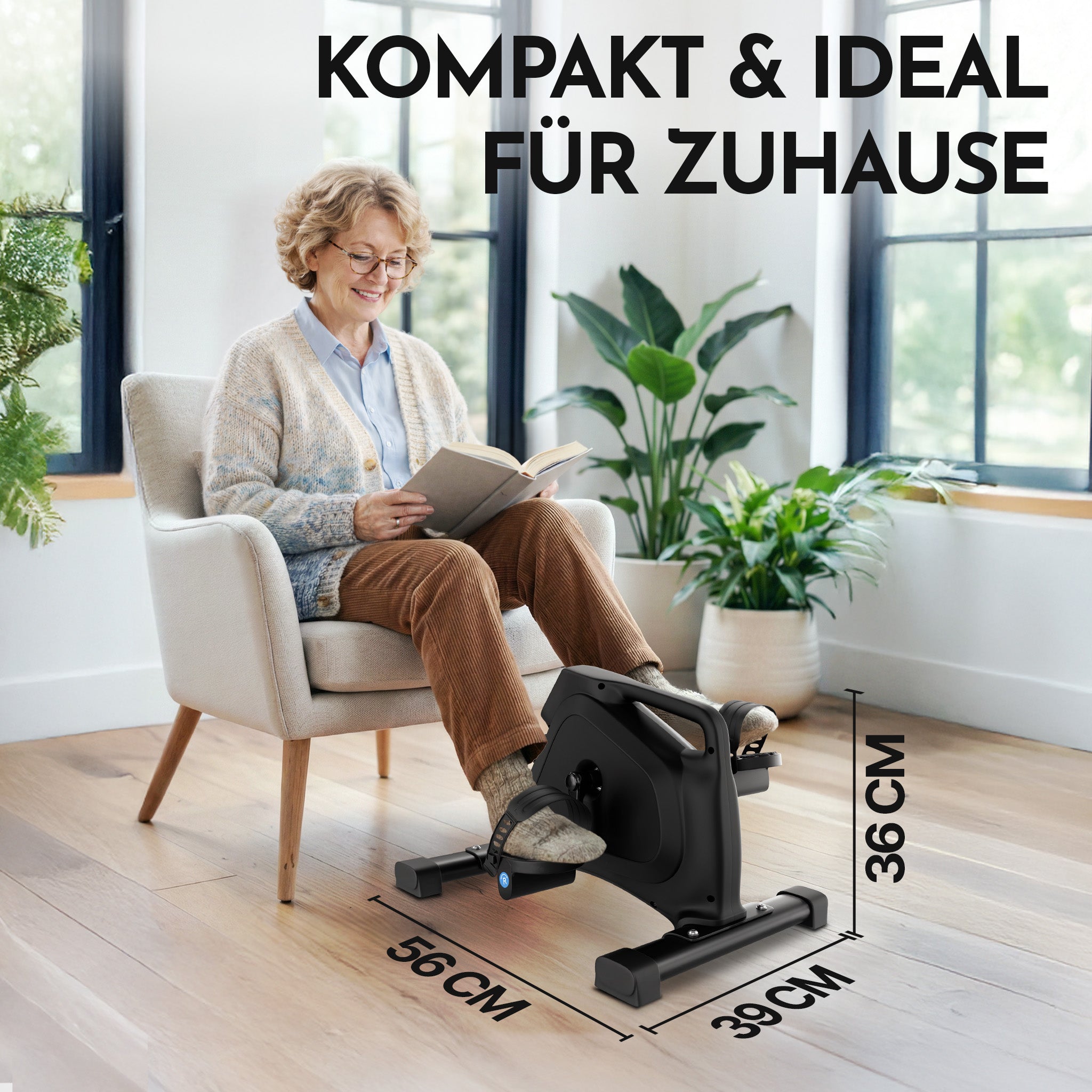 Pedaltrainer - ergonomischer Heimtrainer mit Zubehör | B-Ware - - Outlet von NEOLYMP | Fitnessequipment und Sportartikel