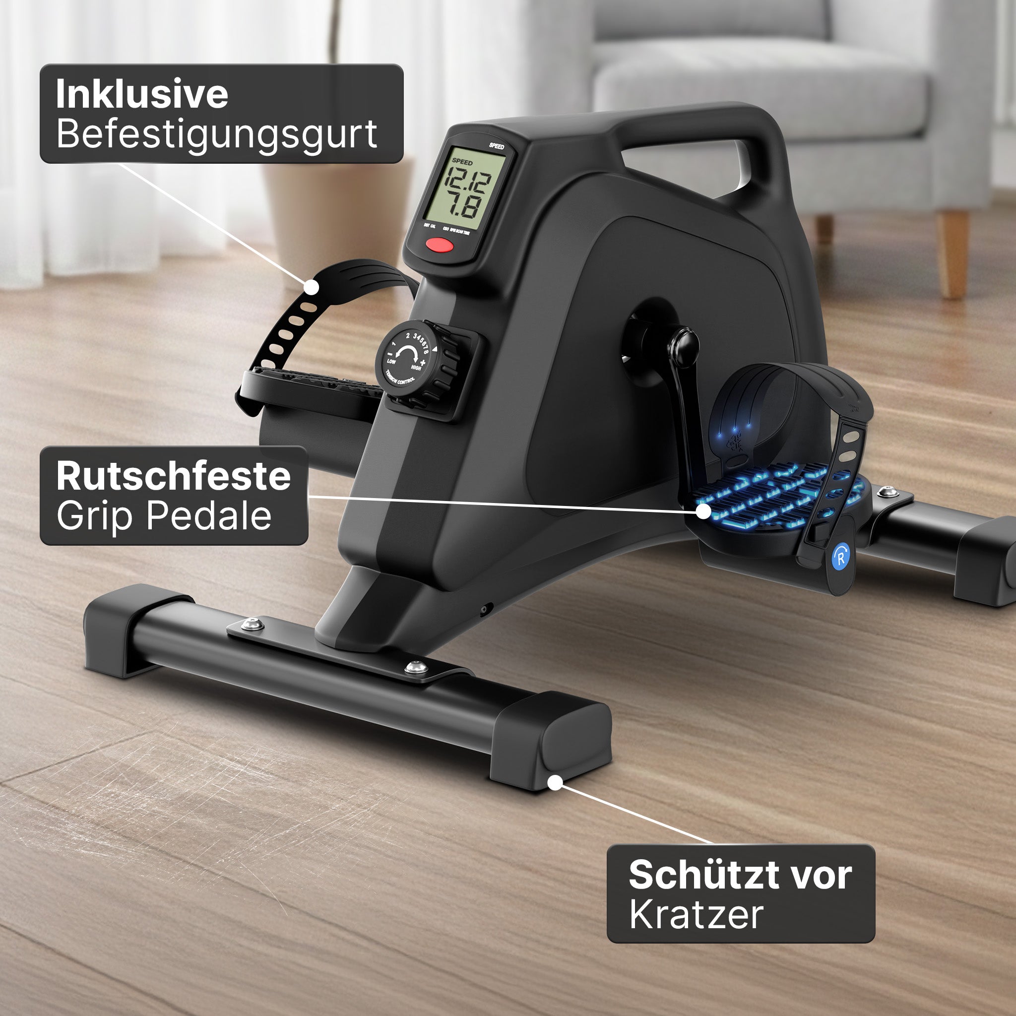 Pedaltrainer - ergonomischer Heimtrainer mit Zubehör | B-Ware - - Outlet von NEOLYMP | Fitnessequipment und Sportartikel