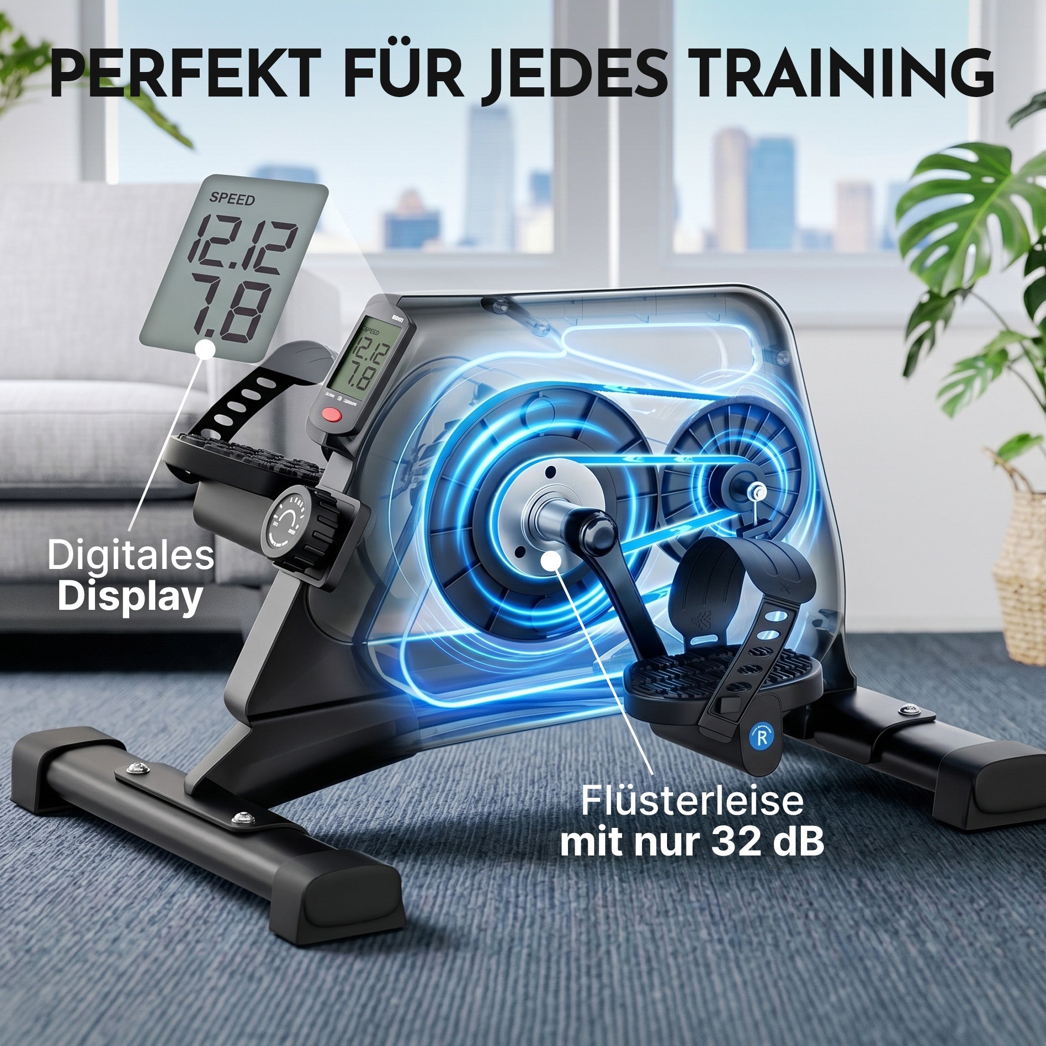 Pedaltrainer - ergonomischer Heimtrainer mit Zubehör | B-Ware - - Outlet von NEOLYMP | Fitnessequipment und Sportartikel