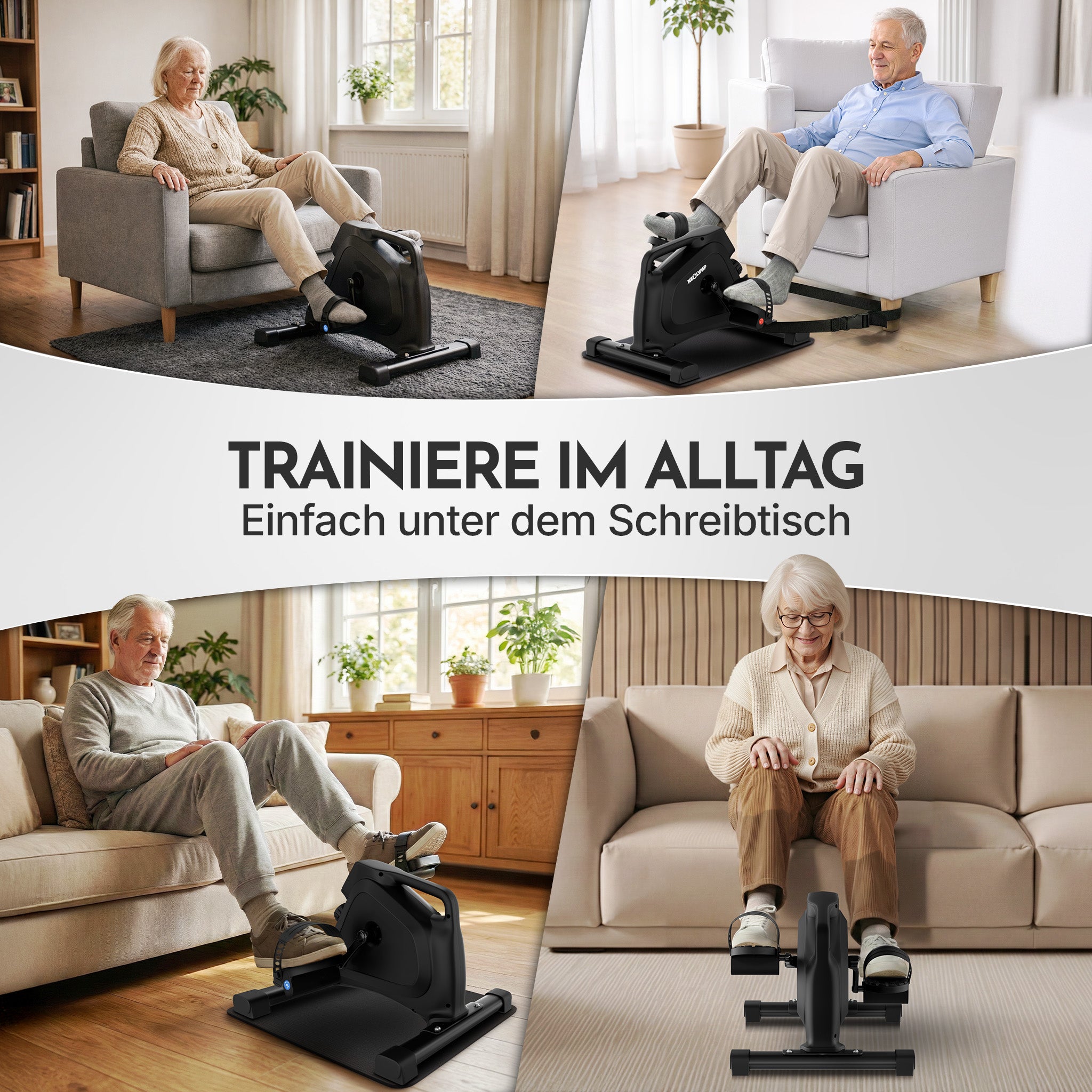 Pedaltrainer - ergonomischer Heimtrainer mit Zubehör | B-Ware - - Outlet von NEOLYMP | Fitnessequipment und Sportartikel