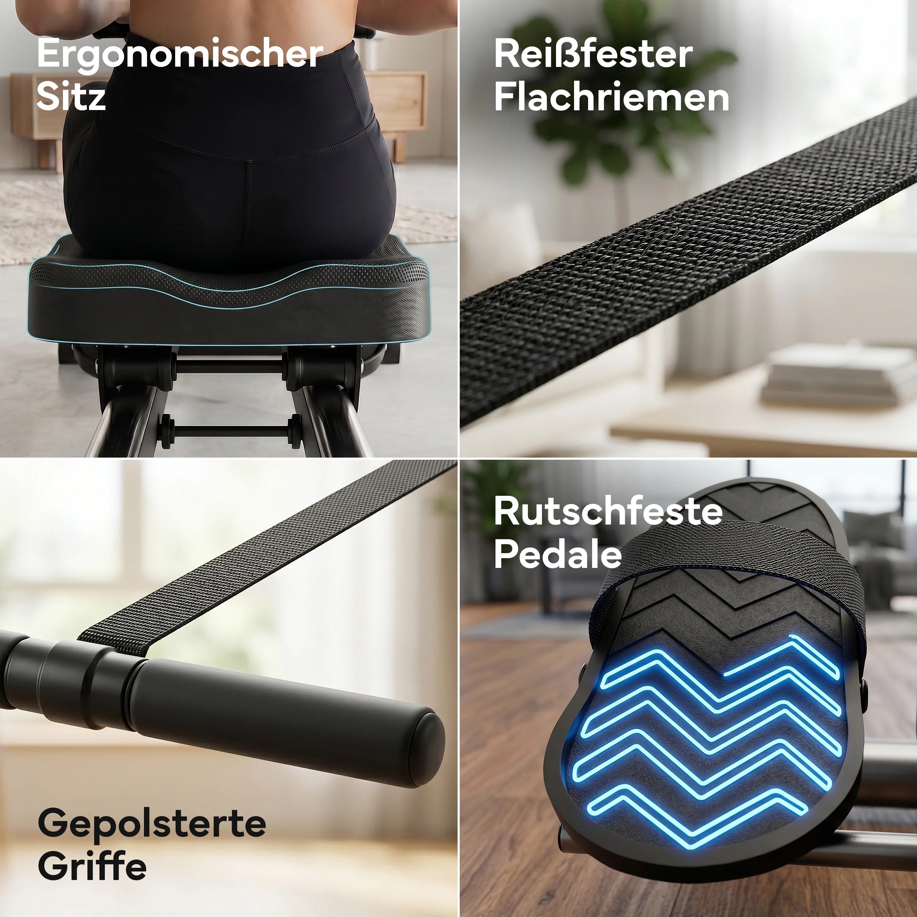 Rudergerät – Rudermaschine mit 32 Widerstandsstufen - - Sportgerät von NEOLYMP | Fitnessequipment und Sportartikel