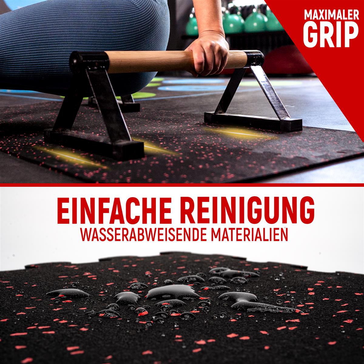 8 Kautschuk Bodenschutzmatten (B-Ware) - - Outlet von NEOLYMP | Fitnessequipment und Sportartikel
