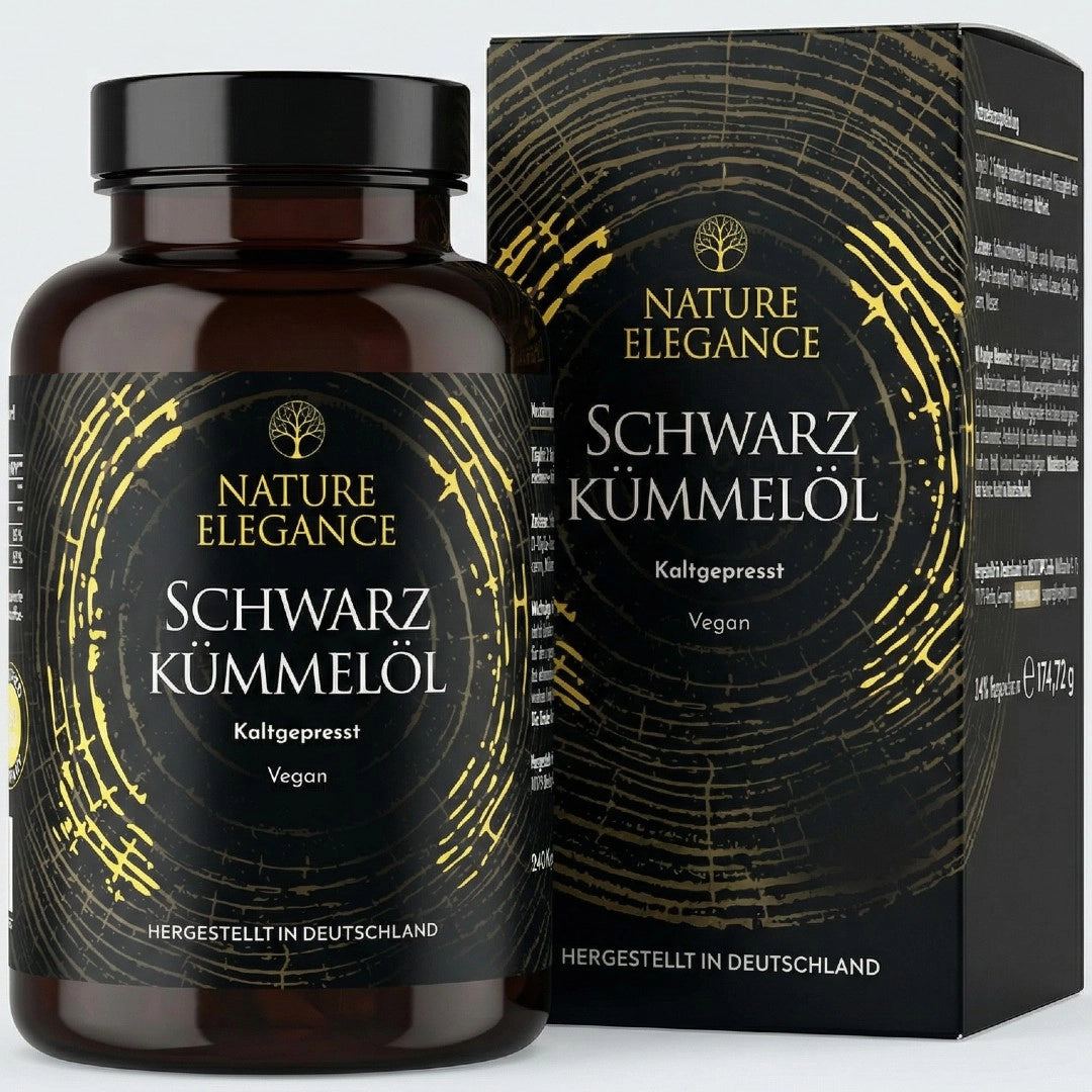Nature Elegance - Schwarzkümmelöl 240 vegane Kapseln - Original Nigella Sativa (2er Pack) - - Nahrungsergänzungsmittel von NEOLYMP | Fitnessequipment und Sportartikel