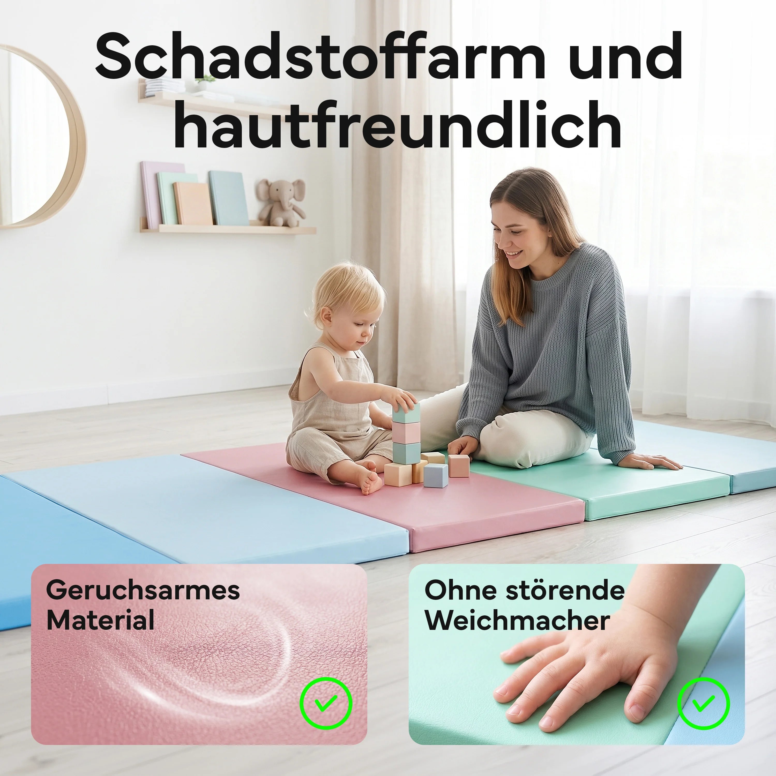 Turnmatte - faltbar mit Tragefunktion – Schwarz / S (190x80x3 cm) | B-Ware - - Outlet von NEOLYMP | Fitnessequipment und Sportartikel