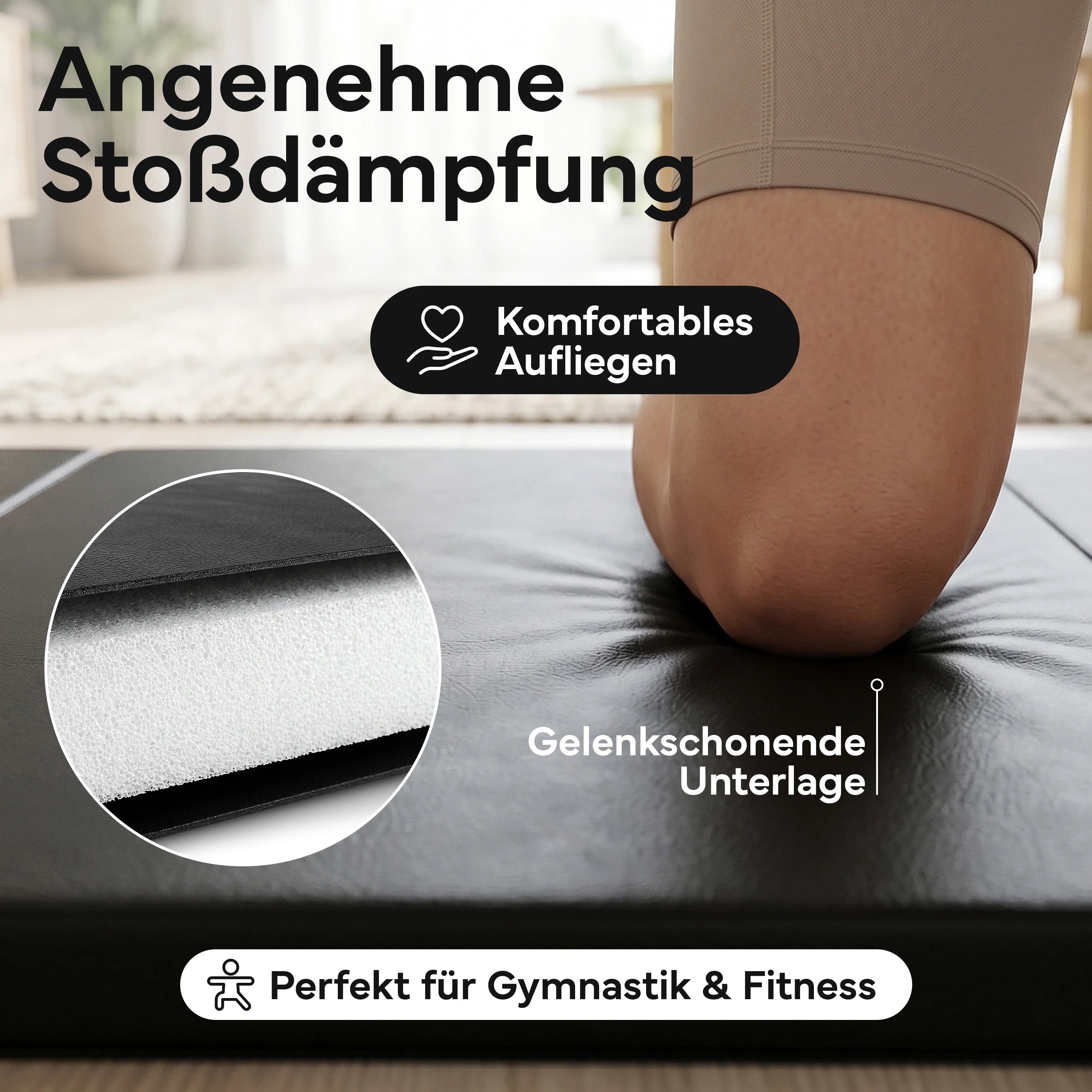 Turnmatte - faltbar mit Tragefunktion - Bunt S (190x80x3 cm) - von NEOLYMP | Fitnessequipment und Sportartikel