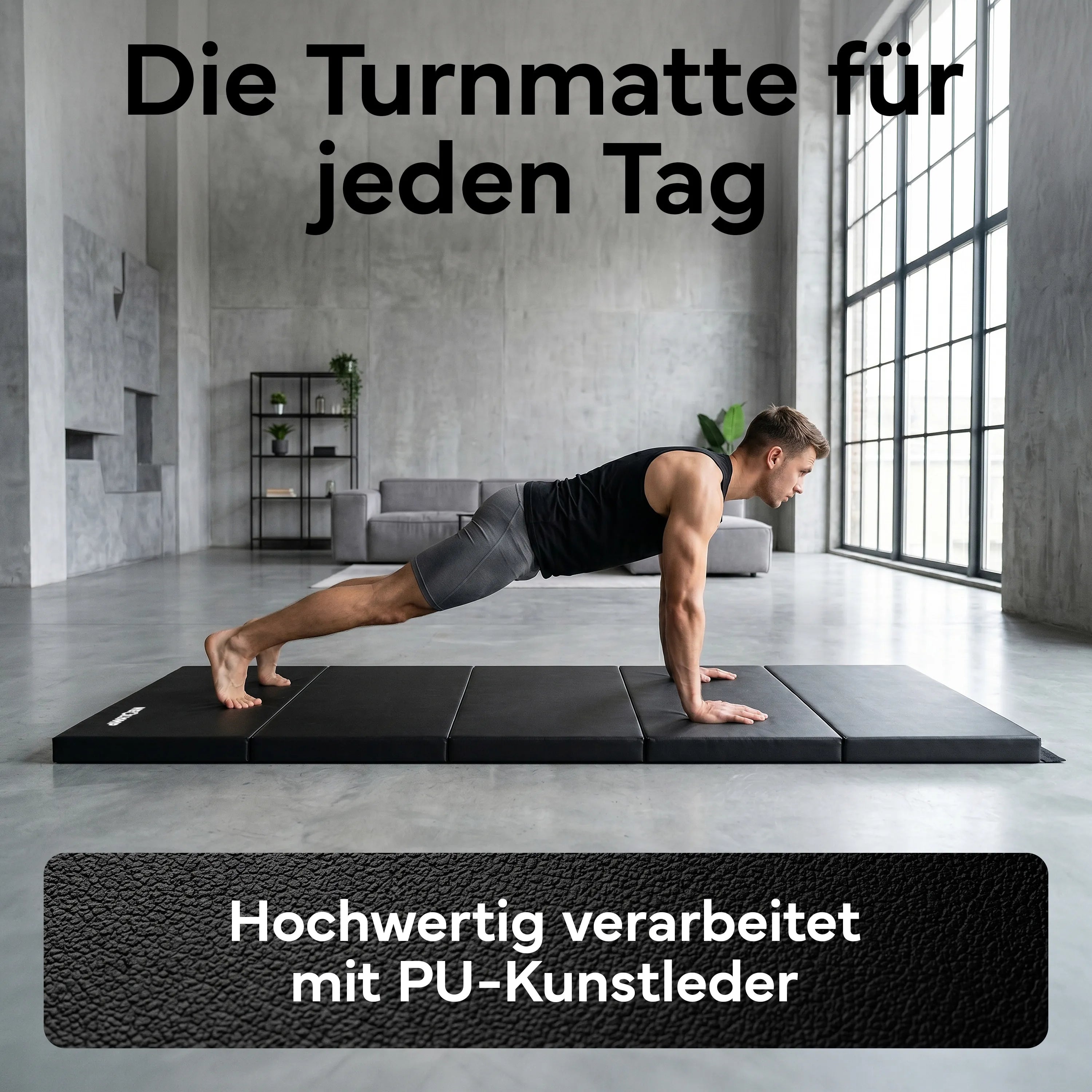 Turnmatte - faltbar mit Tragefunktion - Bunt S (190x80x3 cm) - von NEOLYMP | Fitnessequipment und Sportartikel