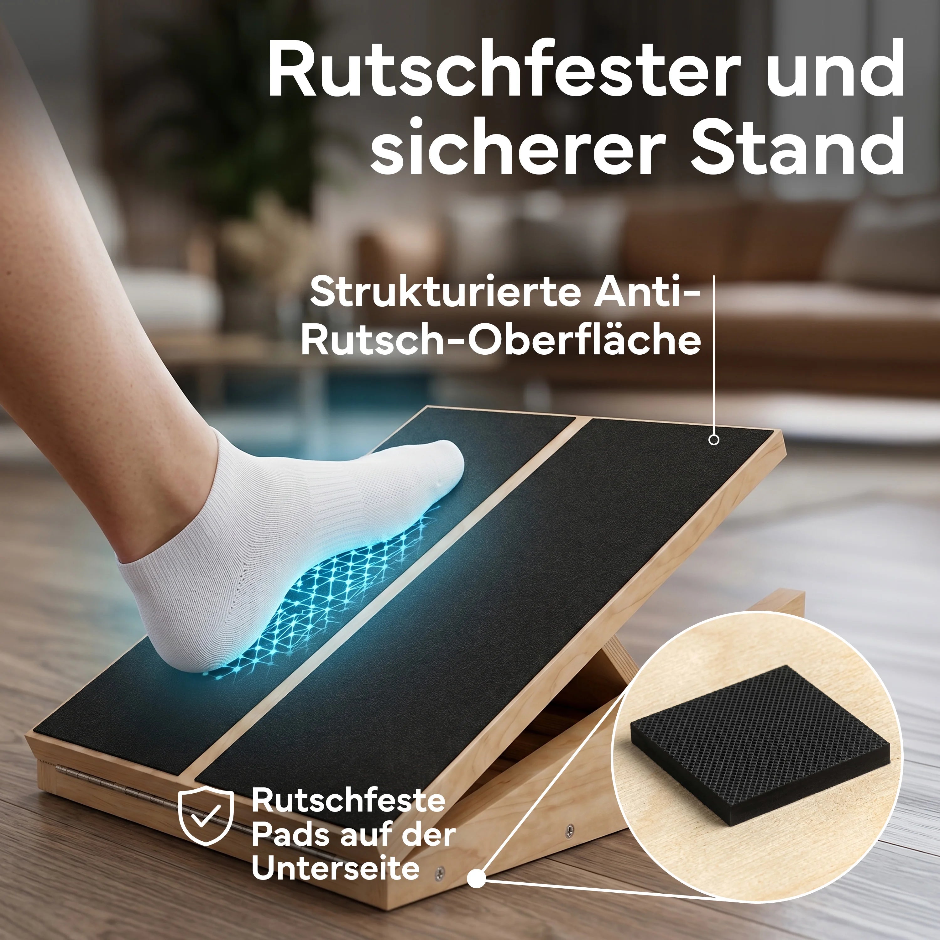 Wadendehner Brett - Stretch Board aus Holz - - Sportgerät von NEOLYMP | Fitnessequipment und Sportartikel