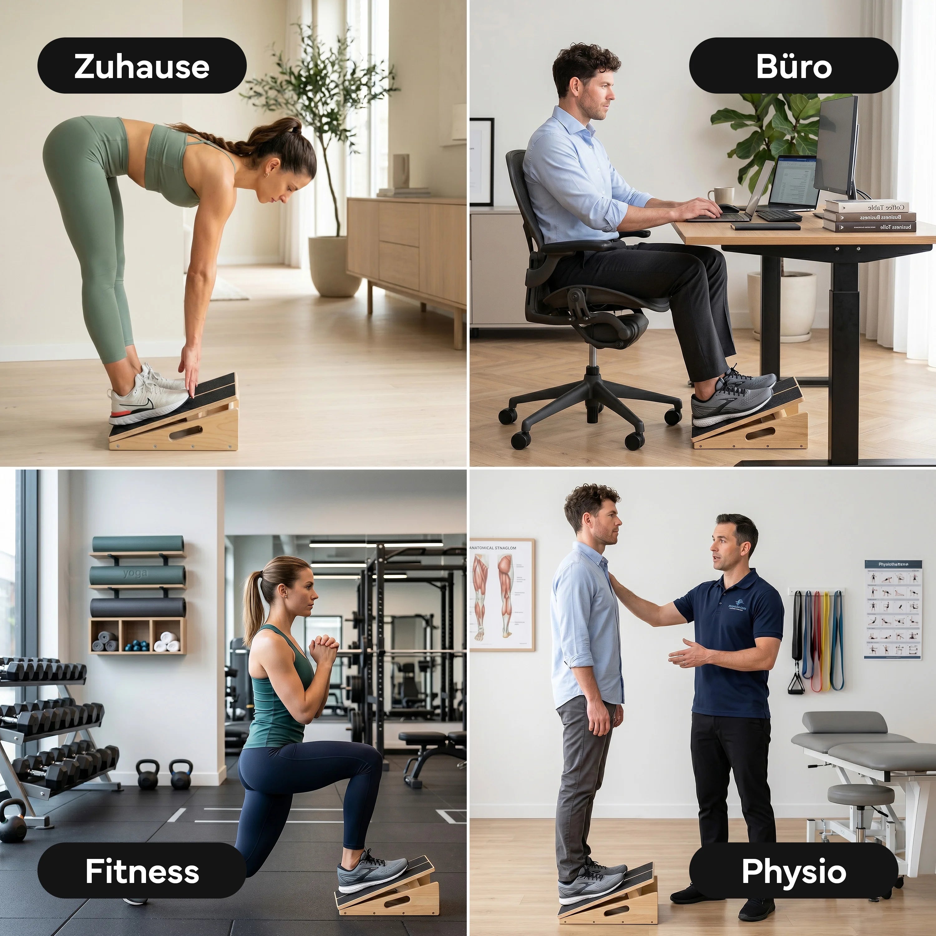 Wadendehner Brett - Stretch Board aus Holz - - Sportgerät von NEOLYMP | Fitnessequipment und Sportartikel