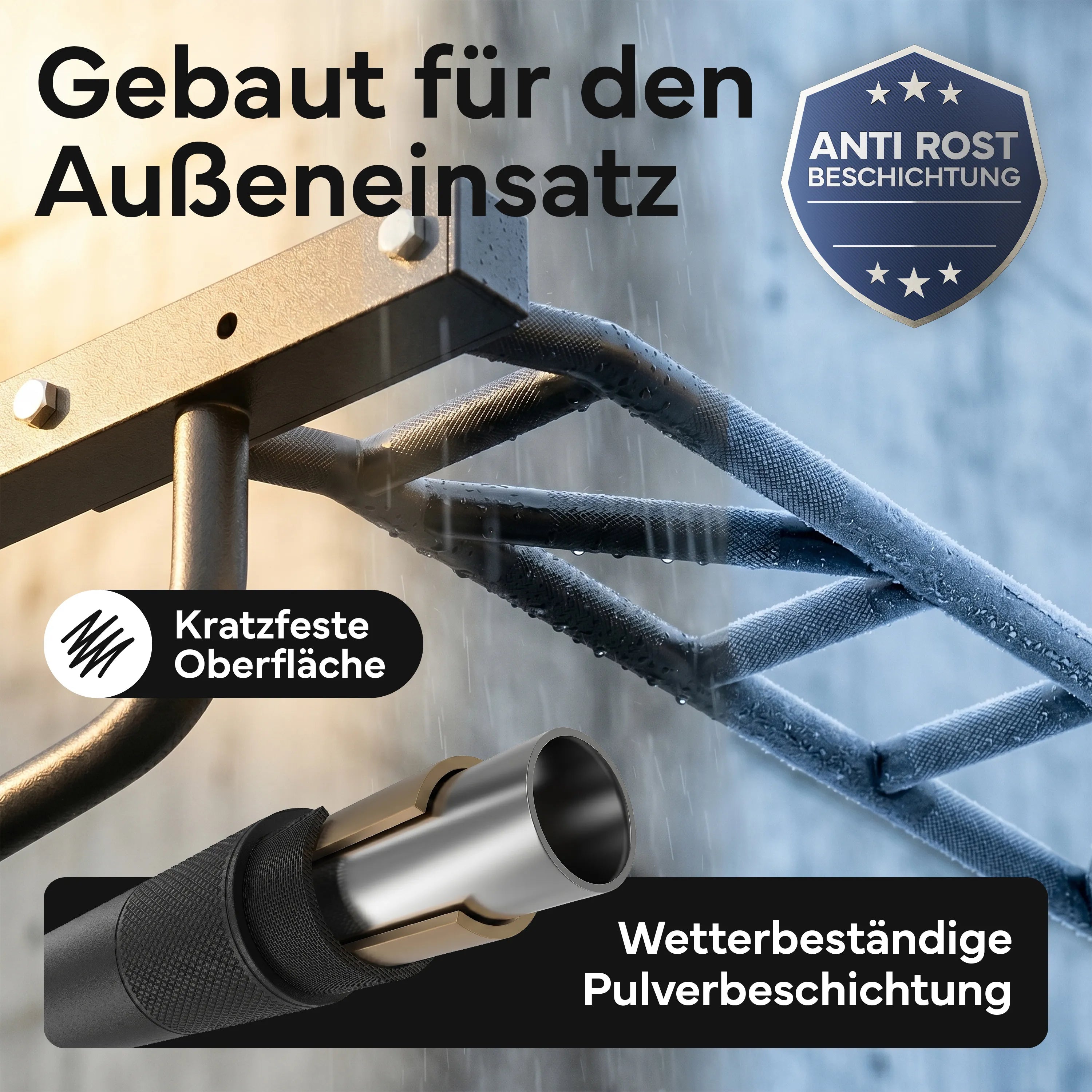 Klimmzugstange Wandmontage - 2-in-1 Klimmzugstation | B-Ware - - Outlet von NEOLYMP | Fitnessequipment und Sportartikel
