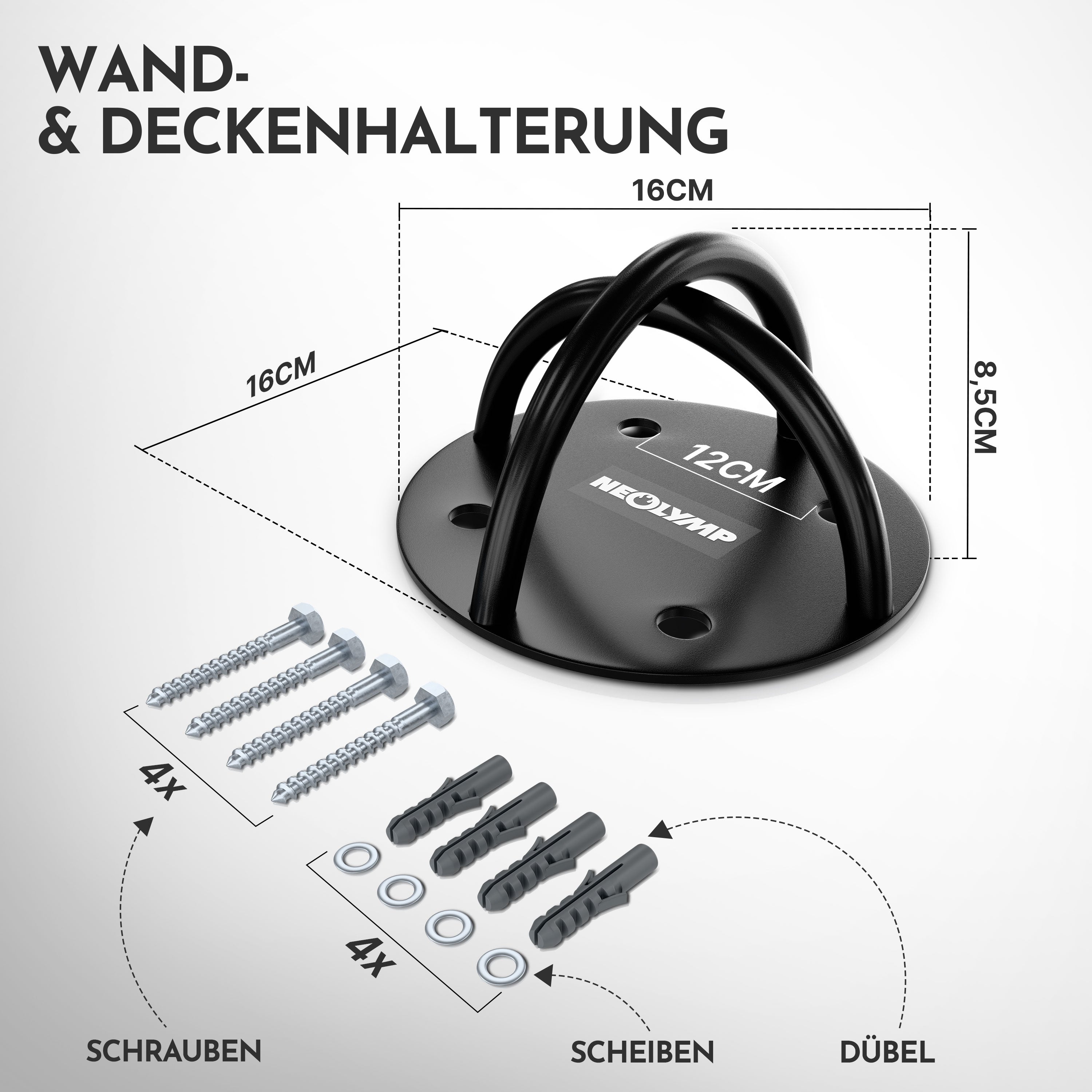 Wandanker für Fitnessbänder - - Zubehör von NEOLYMP | Fitnessequipment und Sportartikel