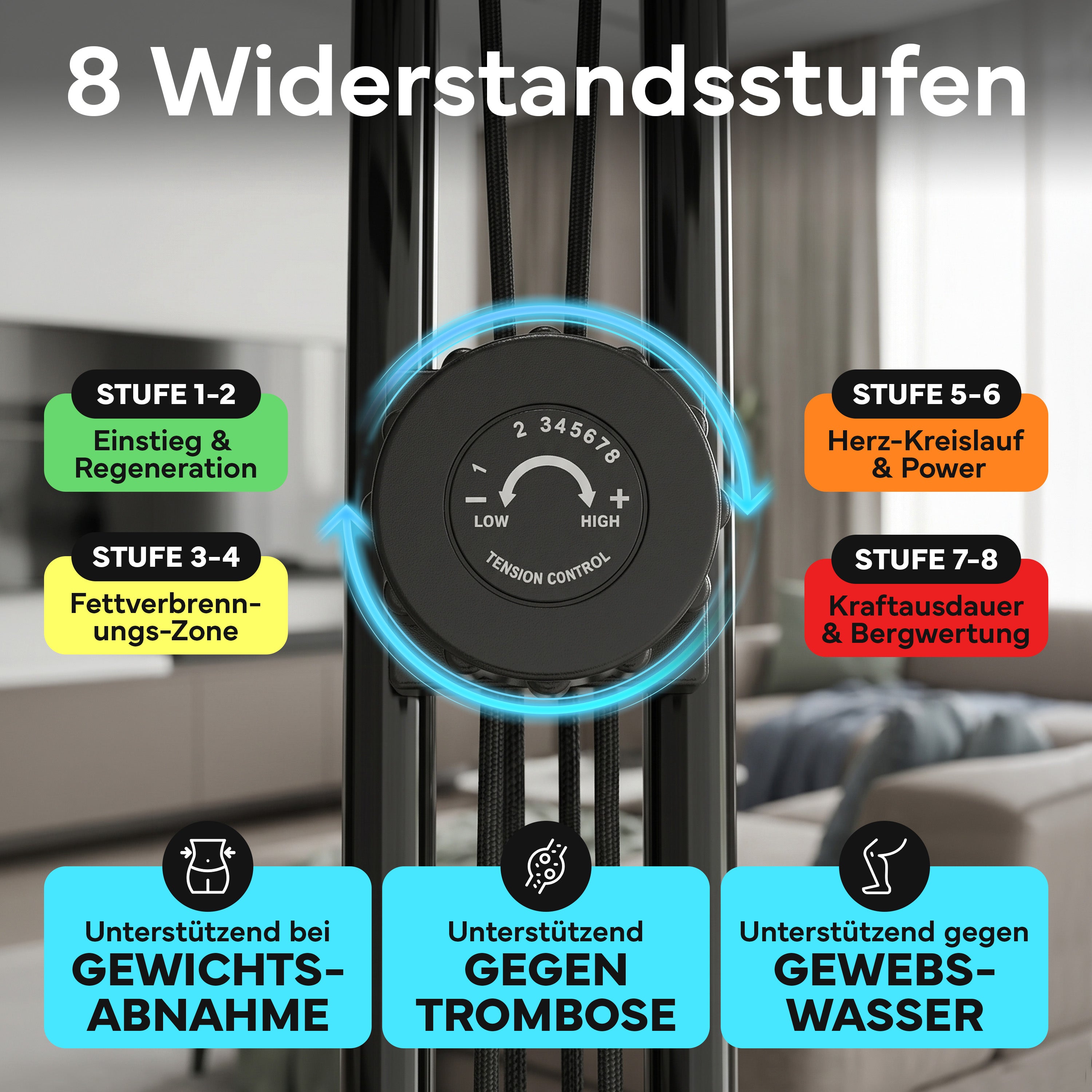 Fitnessbike X-Bike, Heimtrainer mit 8 Widerstandsstufen - - Sportgerät von NEOLYMP | Fitnessequipment und Sportartikel