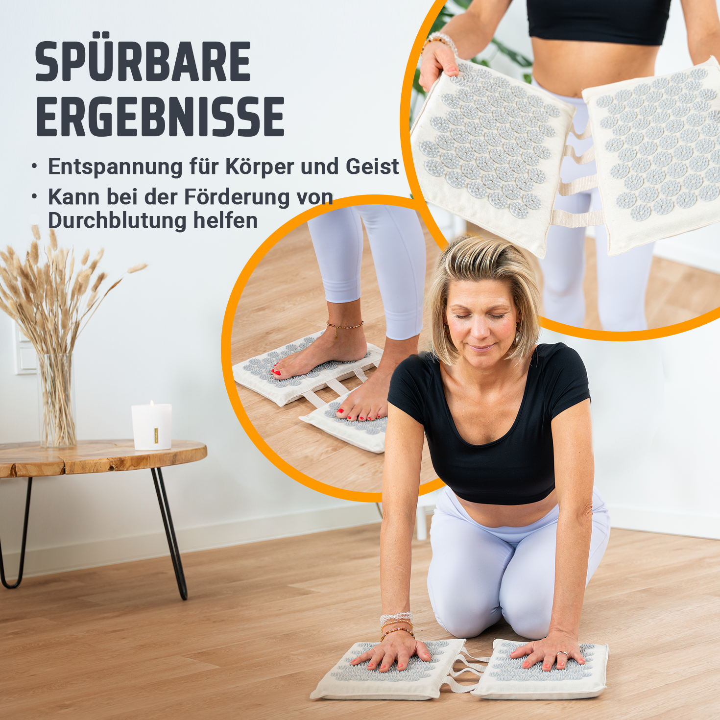 Akupressur-Allround-Set mit gratis Lendengürtel & Übungen - Grau - Recovery & Akupressur von NEOLYMP | Fitnessequipment und Sportartikel