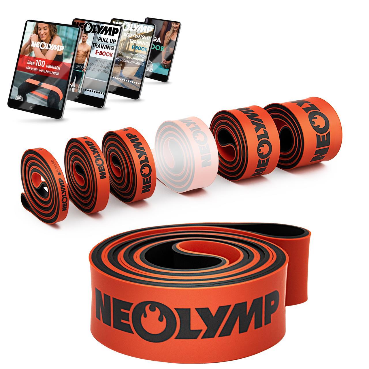 Heavy Resistance Bands, Widerstandsbänder aus Latex | B-Ware - Stufe 4 | 22–54 KG - Outlet von NEOLYMP