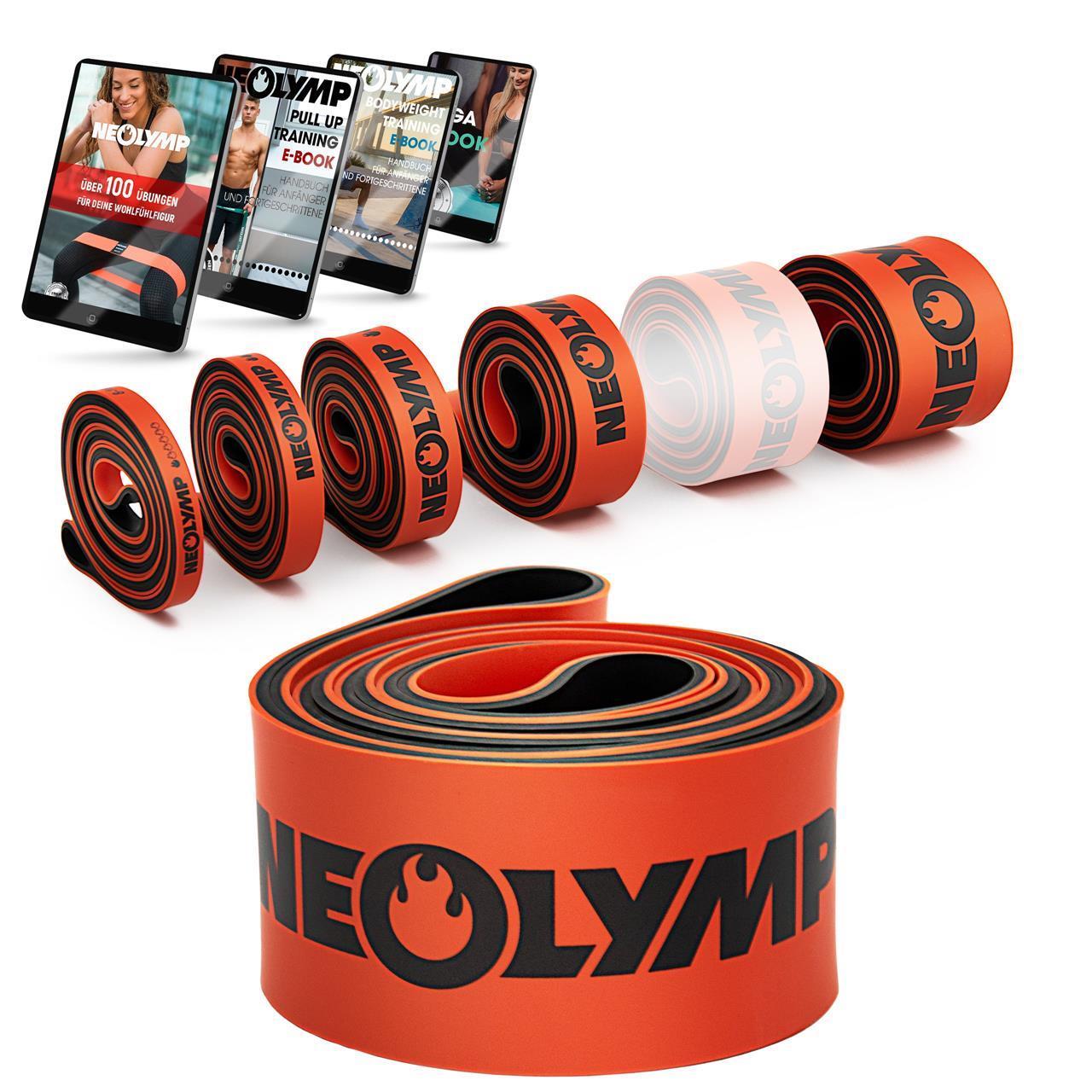 Heavy Resistance Bands, Widerstandsbänder aus Latex | B-Ware - Stufe 5 | 28–80 KG - Outlet von NEOLYMP