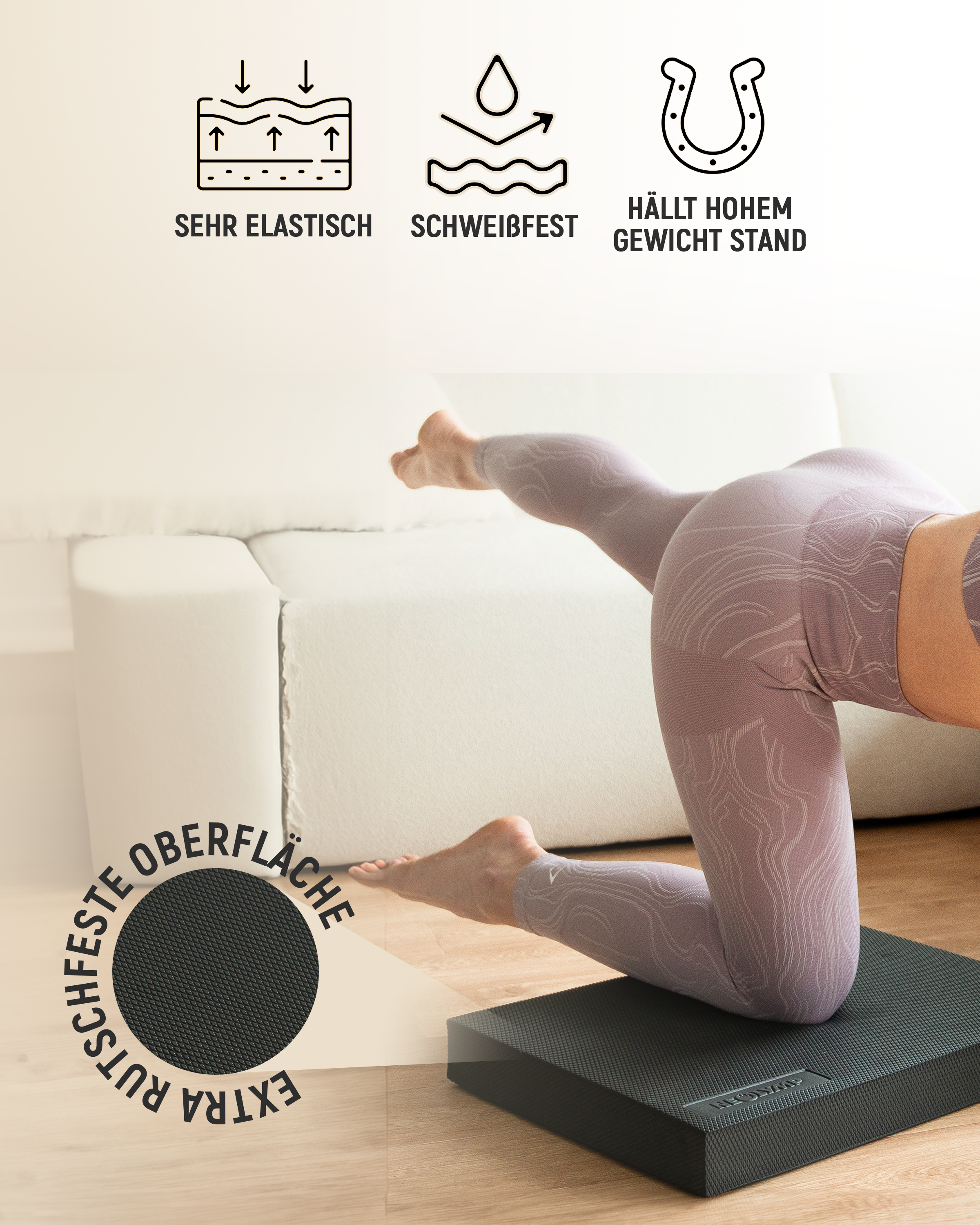 Balance Pad – Größe: Standard (B‑Ware) - - Outlet von NEOLYMP | Fitnessequipment und Sportartikel