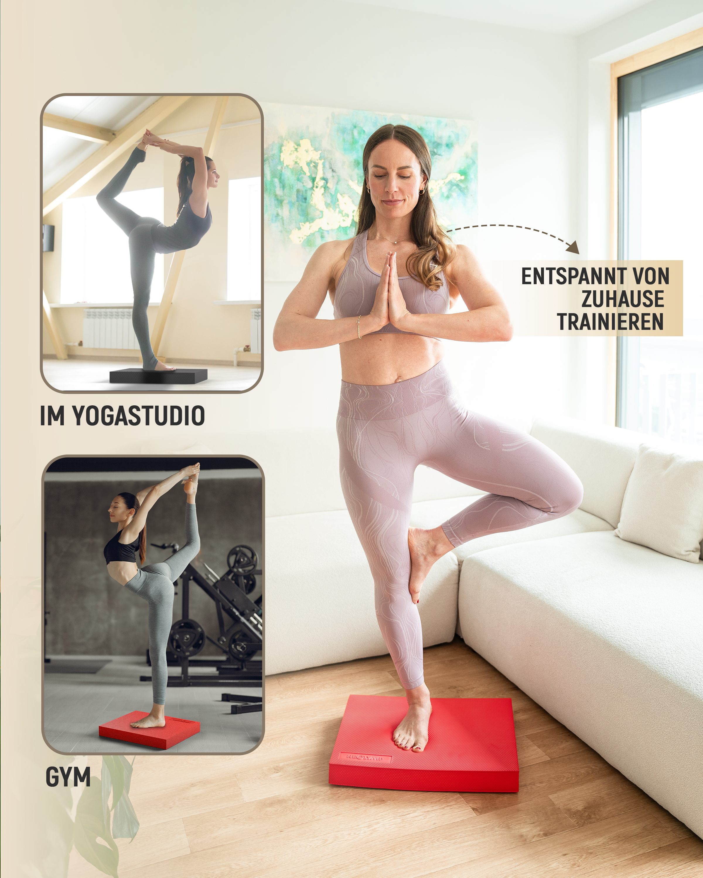 Balance Pad – Größe: Standard (B‑Ware) - - Outlet von NEOLYMP | Fitnessequipment und Sportartikel
