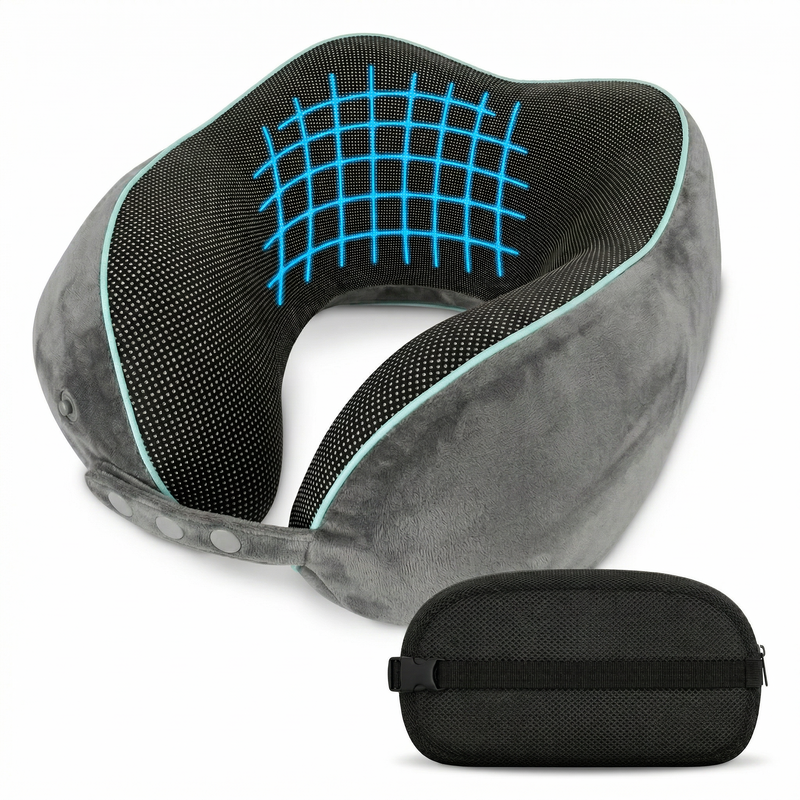 Reise-Nackenkissen - mit 360°-Kopfstütze und Memory Foam | B-Ware - - Outlet von NEOLYMP | Fitnessequipment und Sportartikel