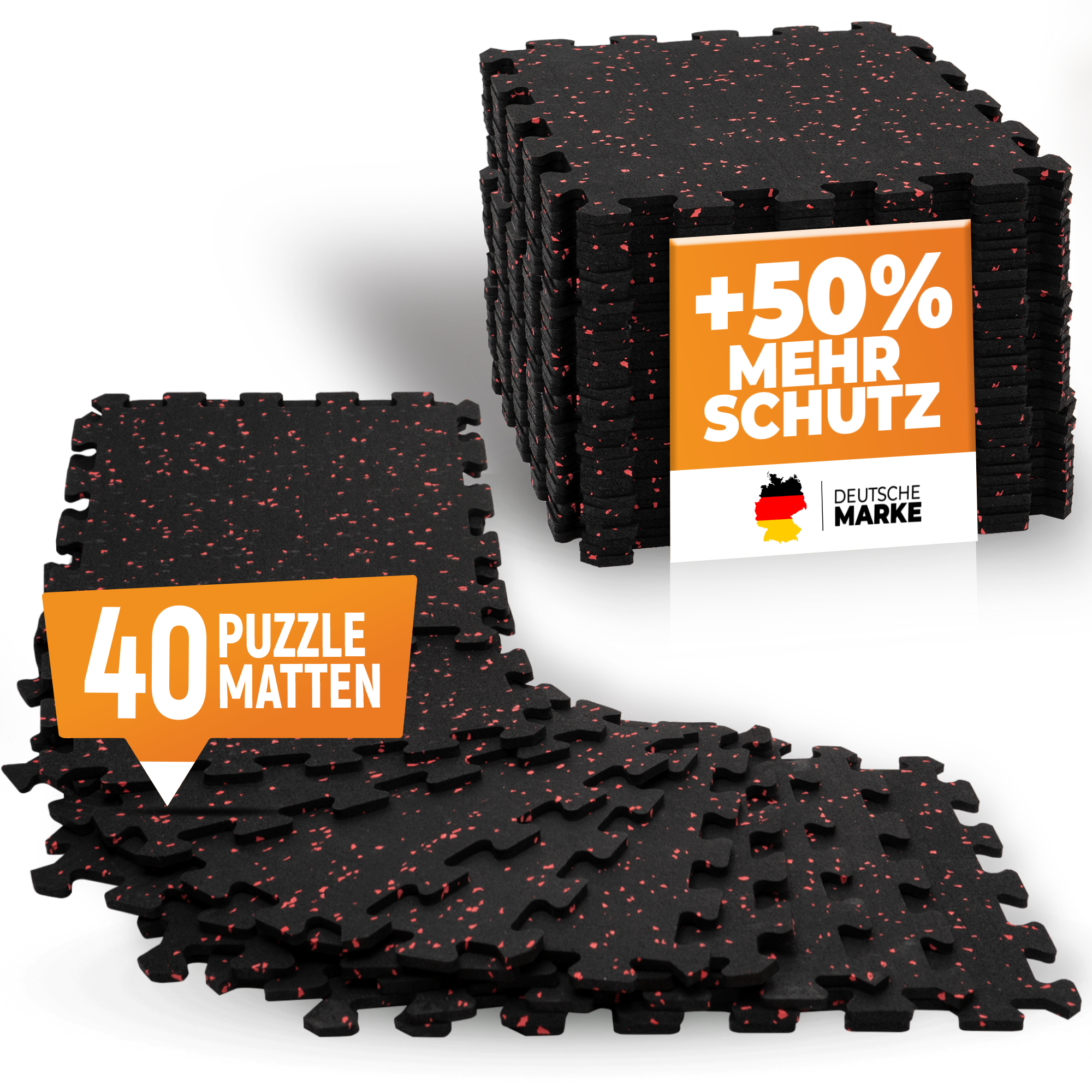 40 Kautschuk Bodenschutzmatten (B‑Ware) - - Outlet von NEOLYMP | Fitnessequipment und Sportartikel