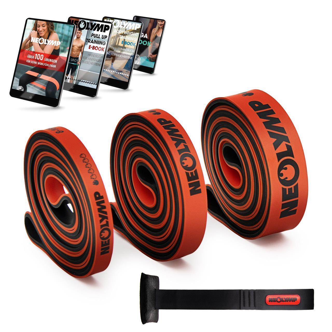 Heavy Resistance Bands, Widerstandsbänder aus Latex | B-Ware - 3er Set Light - Outlet von NEOLYMP