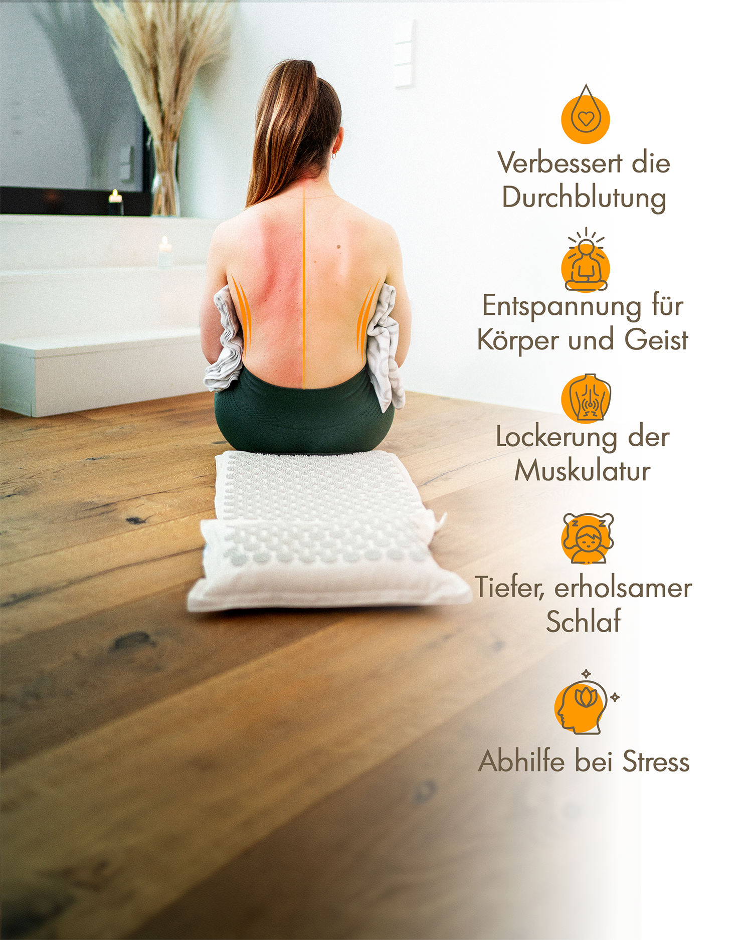Akupressur-Allround-Set mit gratis Lendengürtel & Übungen - Grau - Recovery & Akupressur von NEOLYMP | Fitnessequipment und Sportartikel