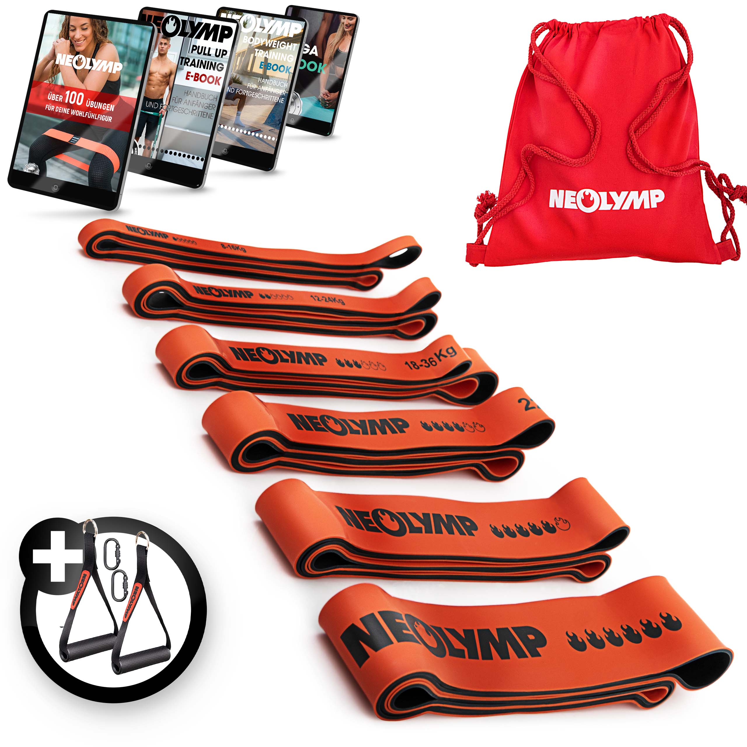 Heavy Resistance Bands, Widerstandsbänder aus Latex | B-Ware - - Outlet von NEOLYMP