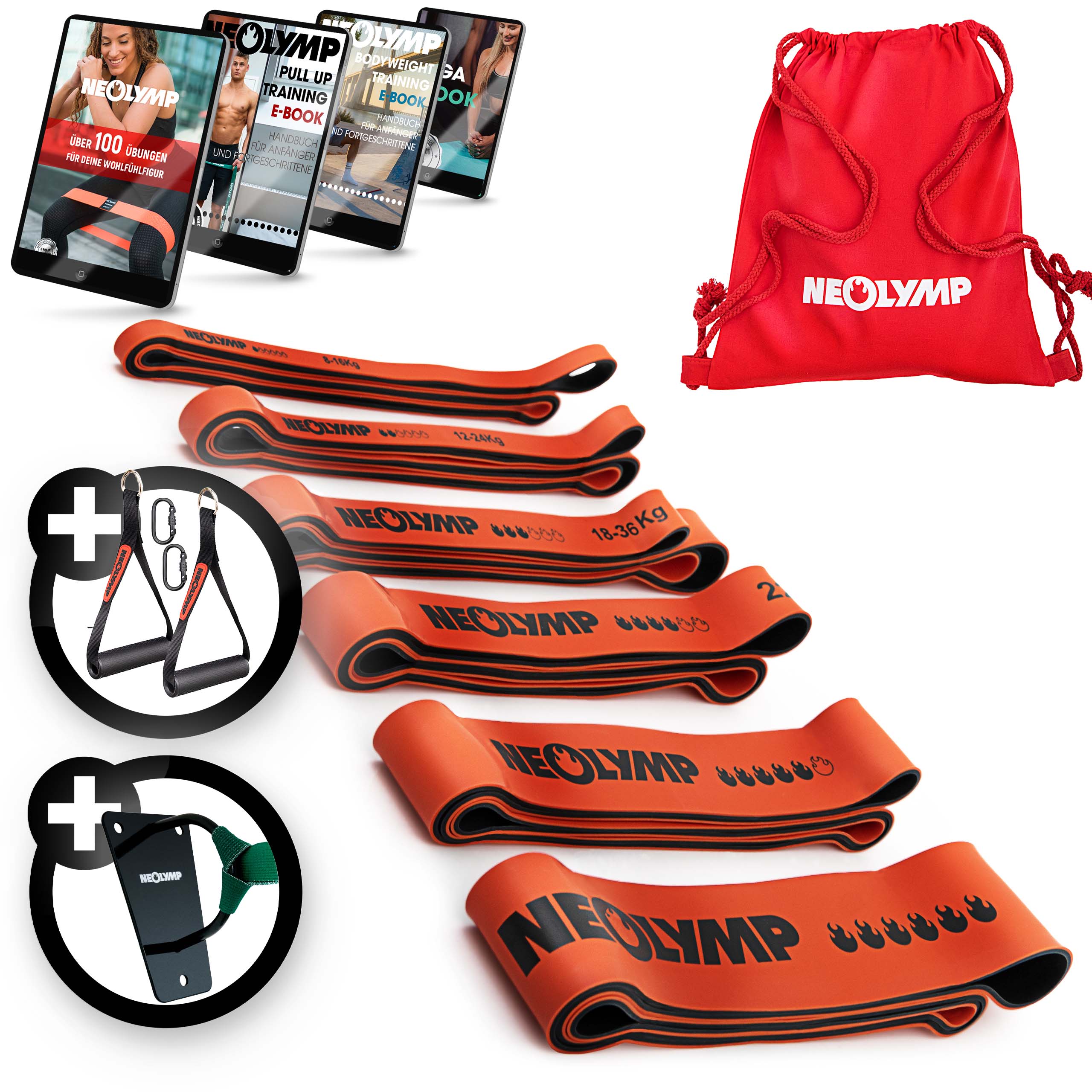 Heavy Resistance Bands, Widerstandsbänder aus Latex | B-Ware - - Outlet von NEOLYMP