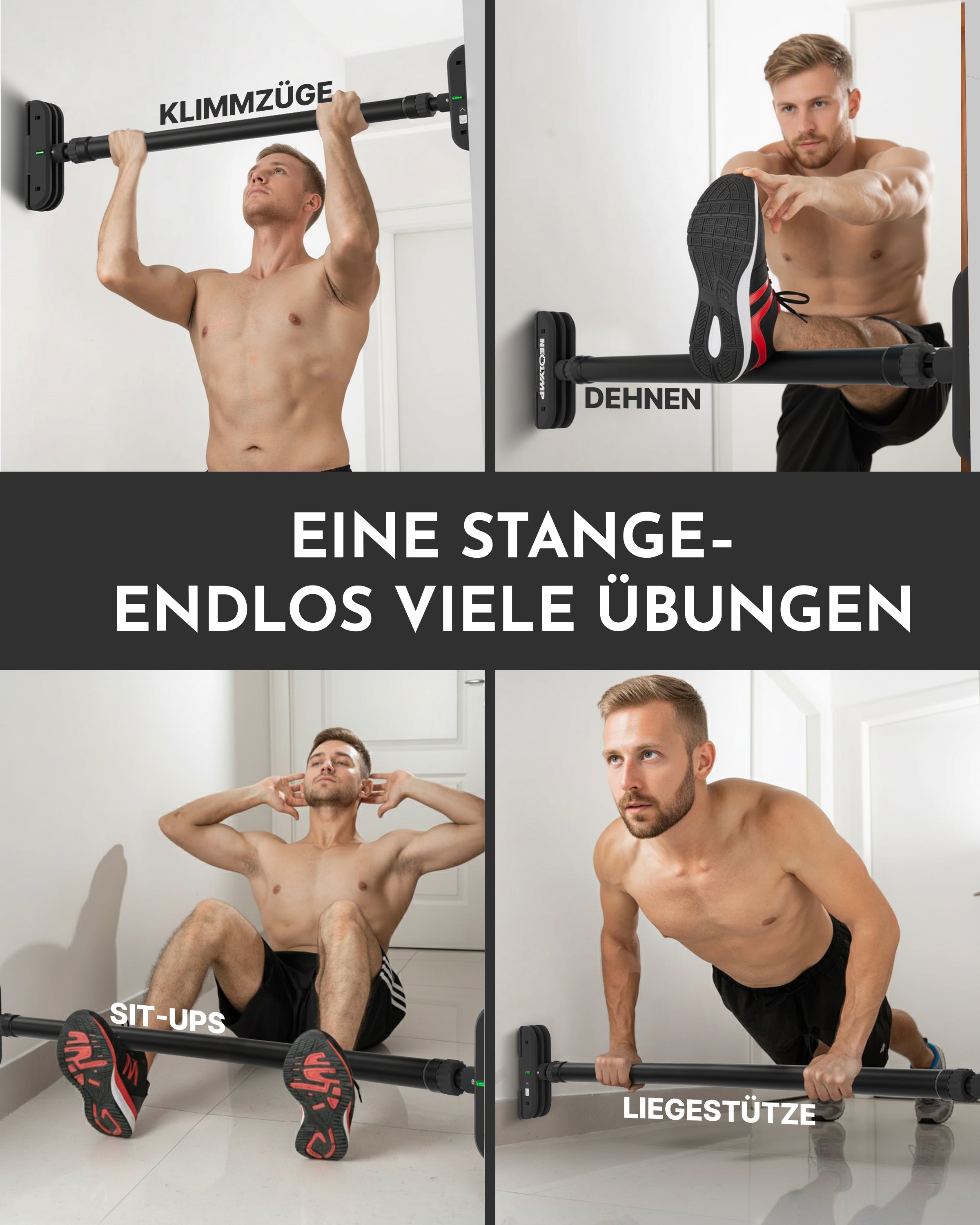 Teleskop-Klimmzugstange Premium - - Klimmzugstangen von NEOLYMP | Fitnessequipment und Sportartikel