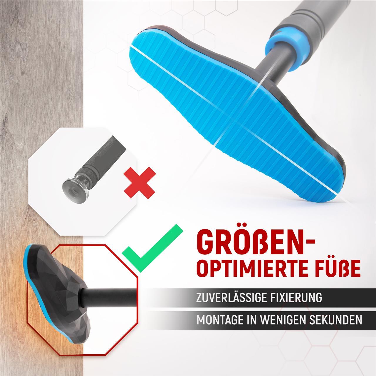 Teleskop Klimmzugstange für Türen | B-Ware - Blau - Outlet von NEOLYMP
