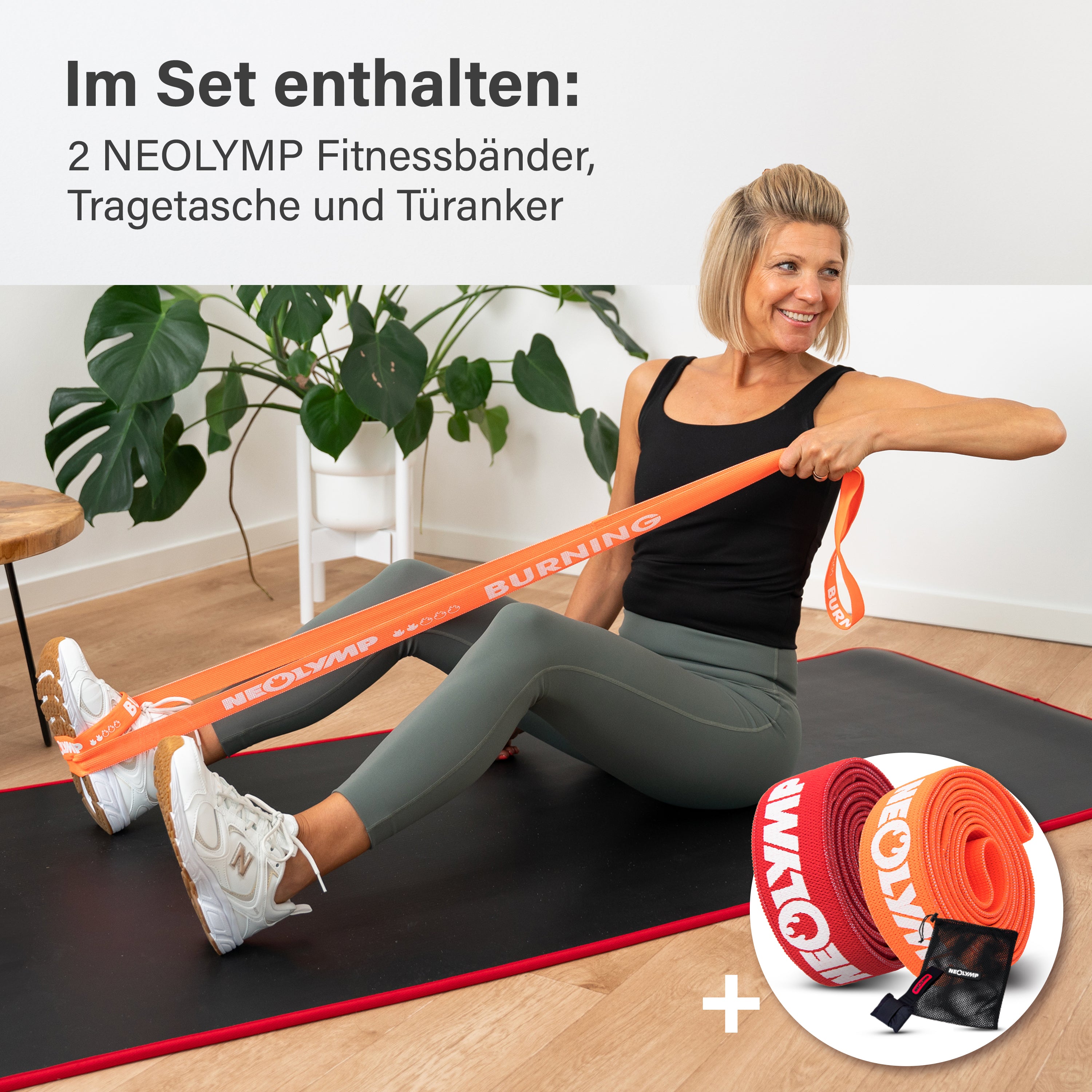 Online-Präventionskurs für den Rücken - mit gratis Fitnessbänder-Set - - Online-Kurs von NEOLYMP | Fitnessequipment und Sportartikel