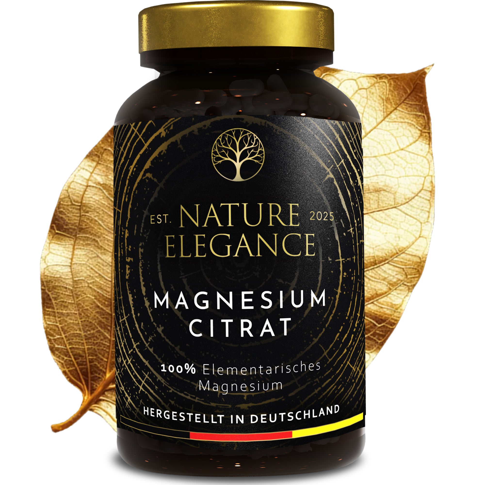 Nature Elegance - Magnesiumcitrat - vegane Kapseln 360mg pro Dosis (2er Pack (360 Stück)) - 1er Pack (180 Stück) - Nahrungsergänzungsmittel von NEOLYMP | Fitnessequipment und Sportartikel