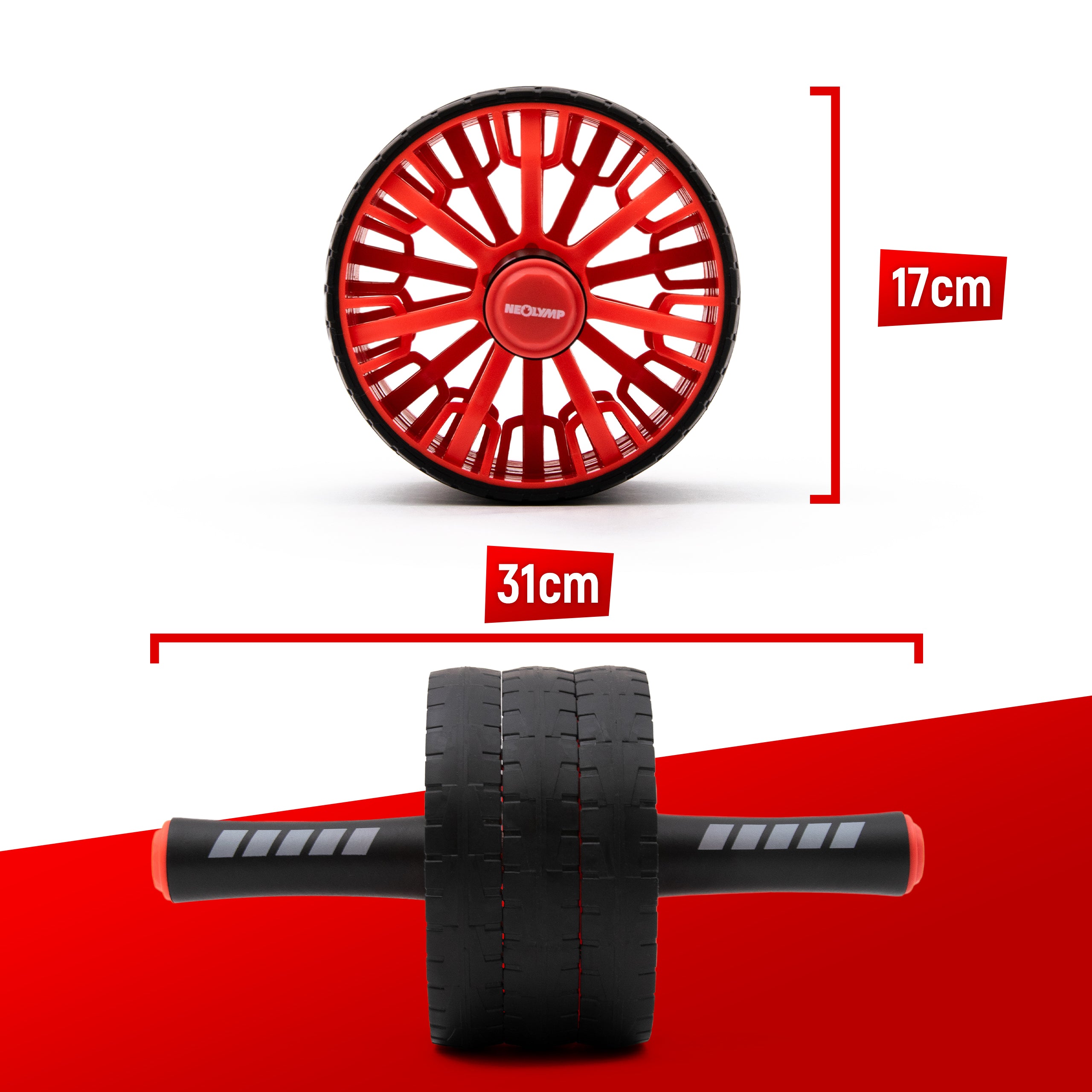 Bauchroller mit Knieauflage und 3 Trainingsstufen | B-Ware - - Outlet von NEOLYMP
