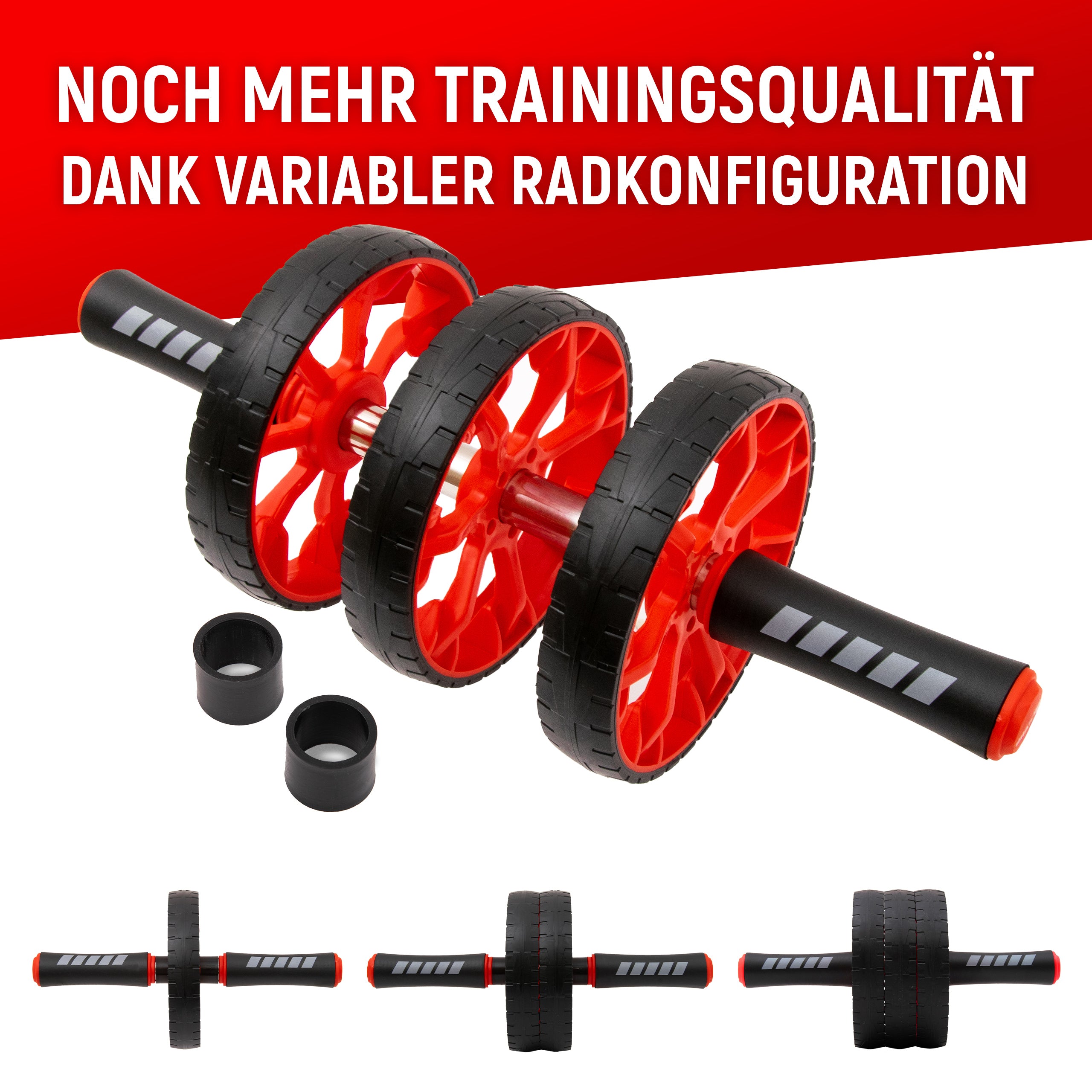 Bauchroller mit Knieauflage und 3 Trainingsstufen | B-Ware - - Outlet von NEOLYMP