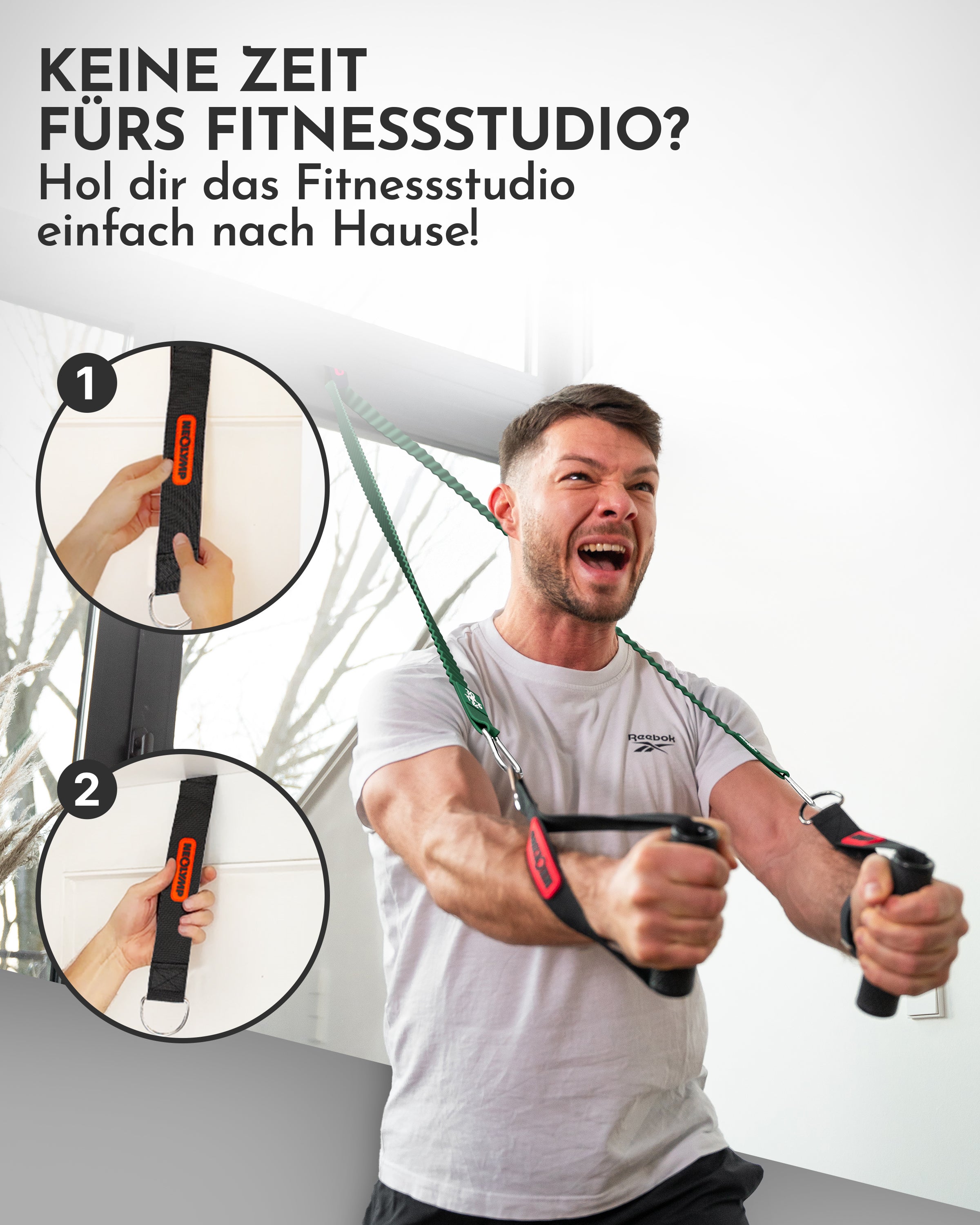 Premium Türanker - Für Widerstandsbänder, hochbelastbar (3er Set Türanker) - - Zubehör von NEOLYMP | Fitnessequipment und Sportartikel