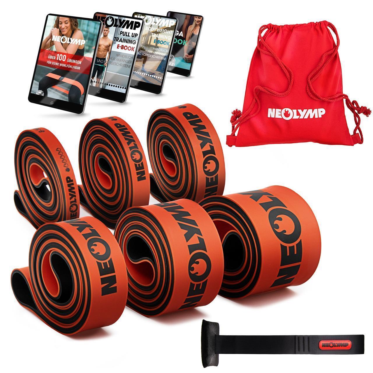 Heavy Resistance Bands, Widerstandsbänder aus Latex | B-Ware - 6er Set - Outlet von NEOLYMP