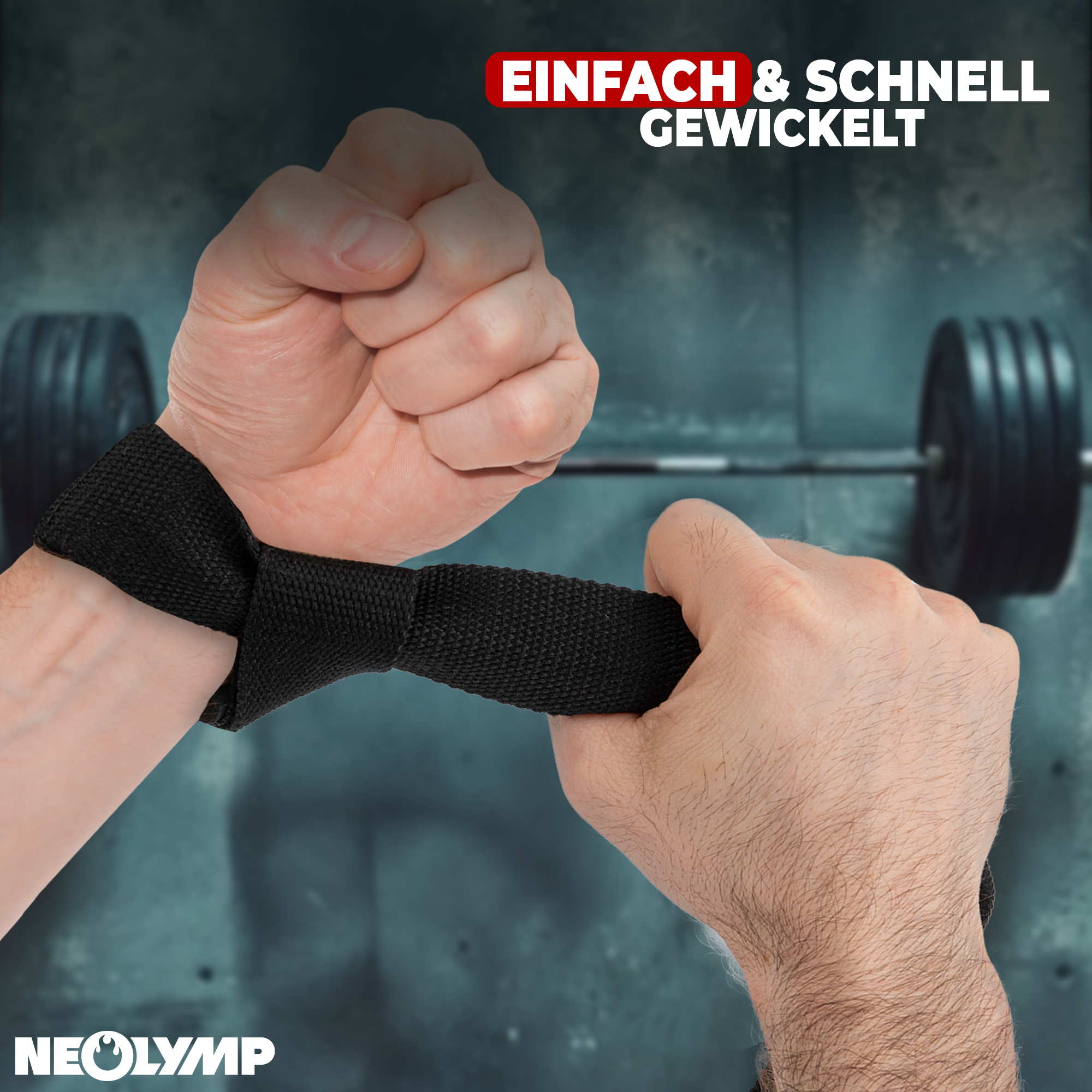 Zughilfen gepolstert - schwarz - Zubehör von NEOLYMP | Fitnessequipment und Sportartikel